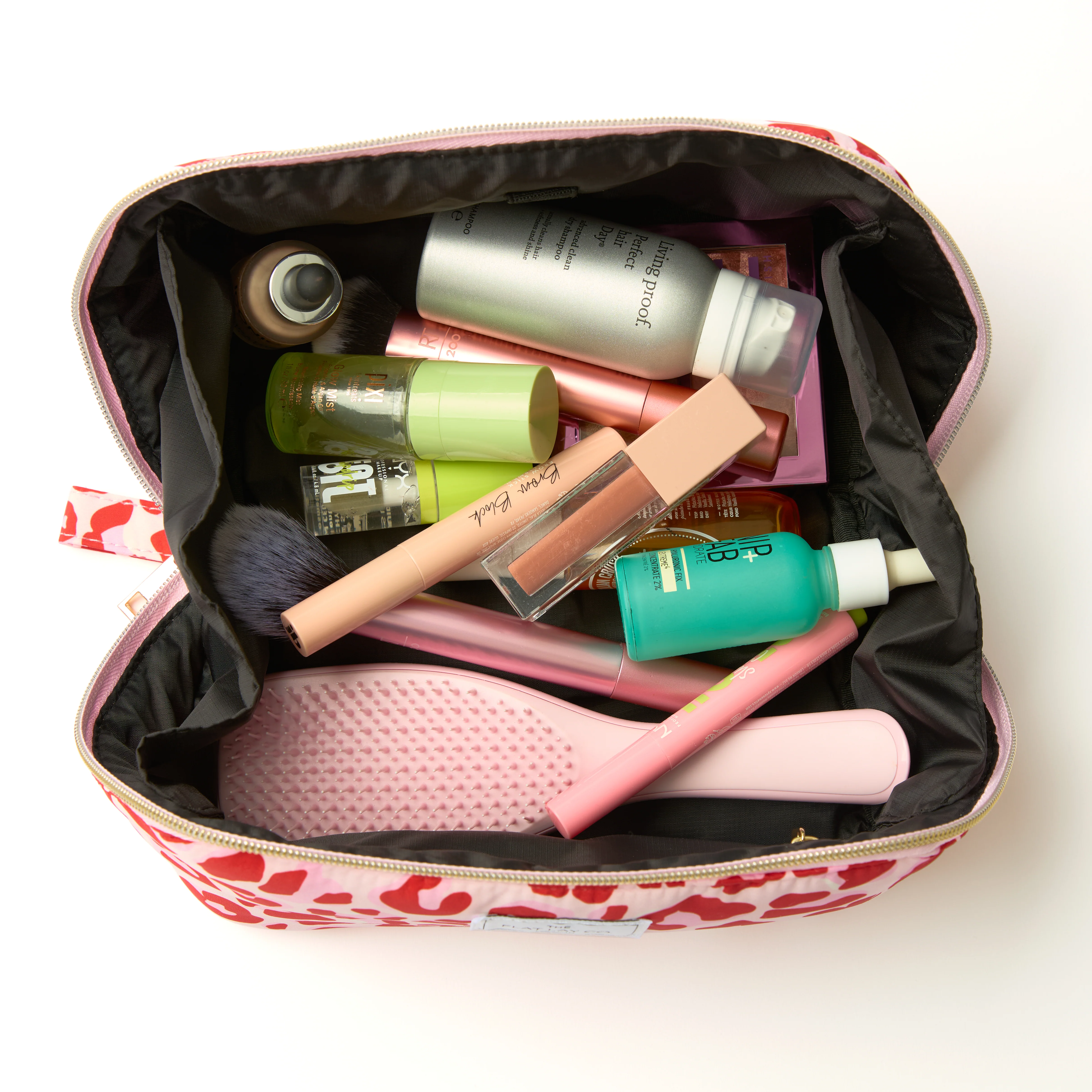 Box Bag & Brush Case Bundle - Pink Leopard - Image 3
