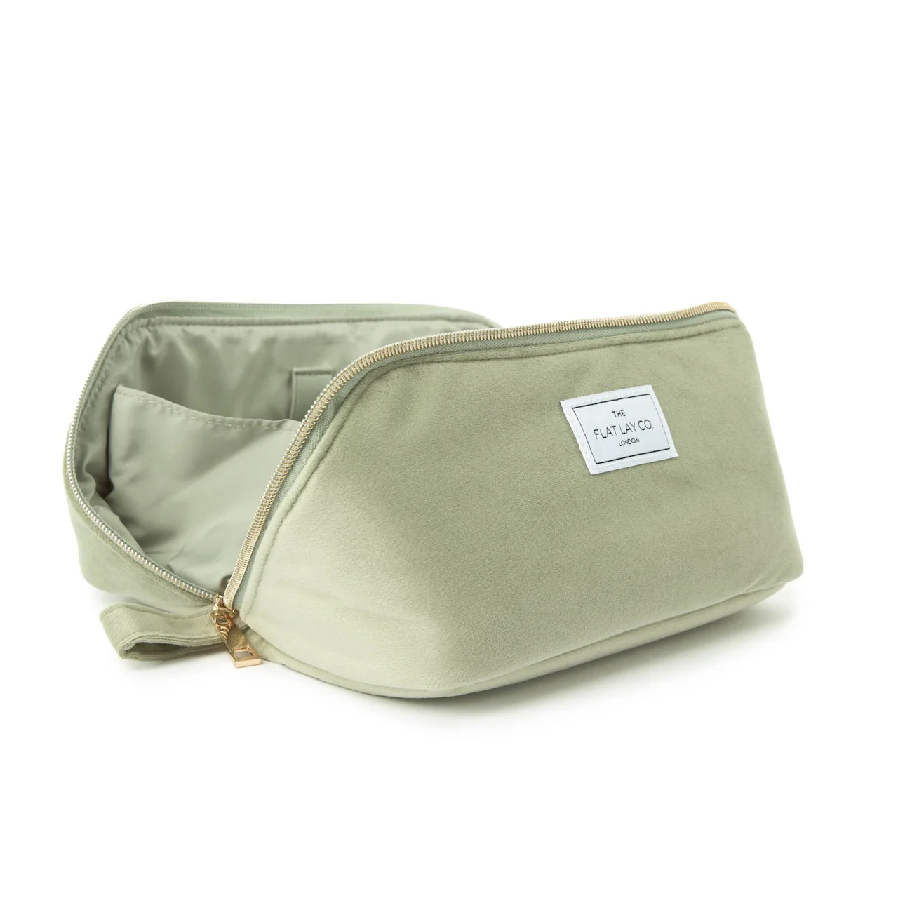 Box Bag & Brush Case Bundle - Sage Green Velvet - Image 4