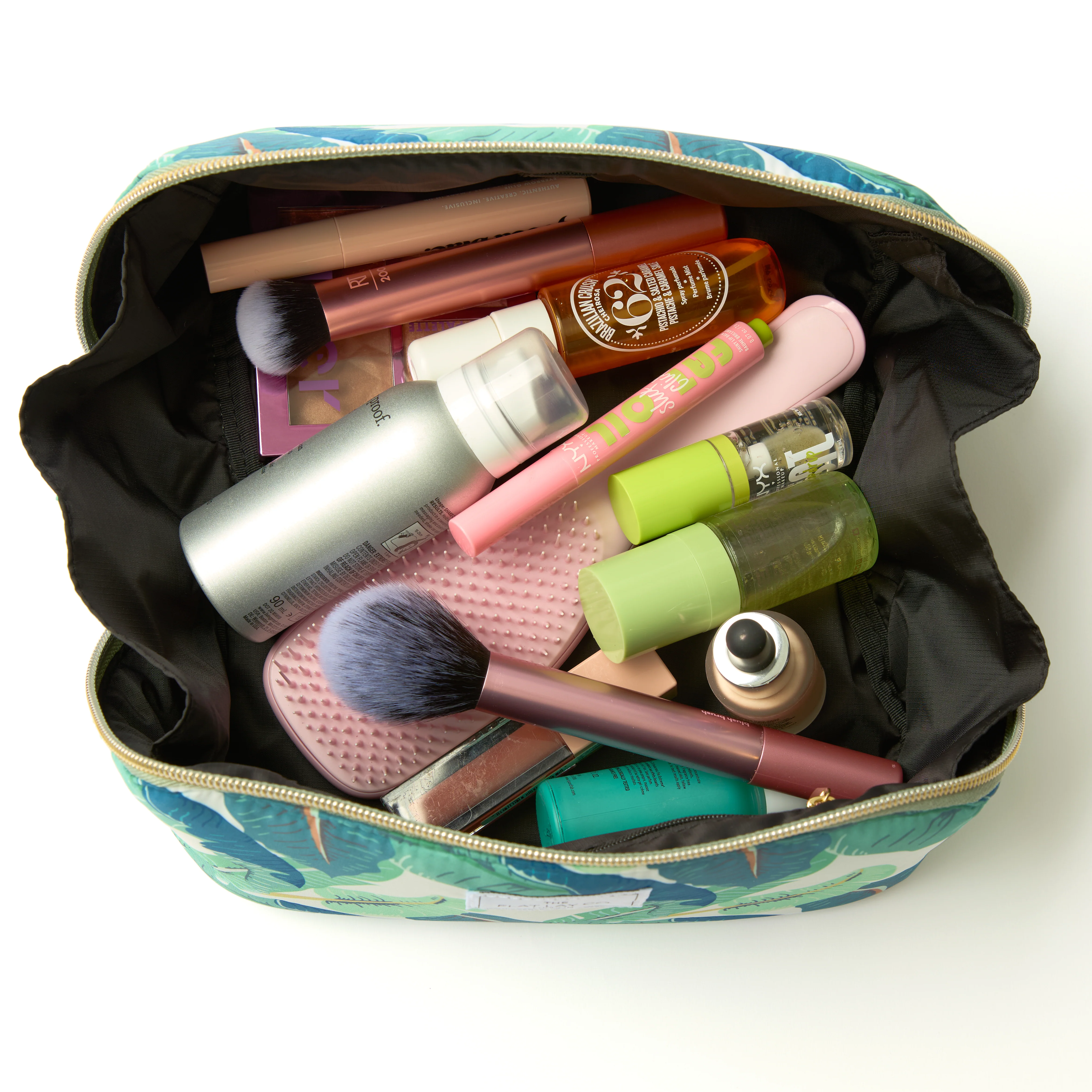 Box Bag & Brush Case Bundle - Tropical Leaves - Image 4