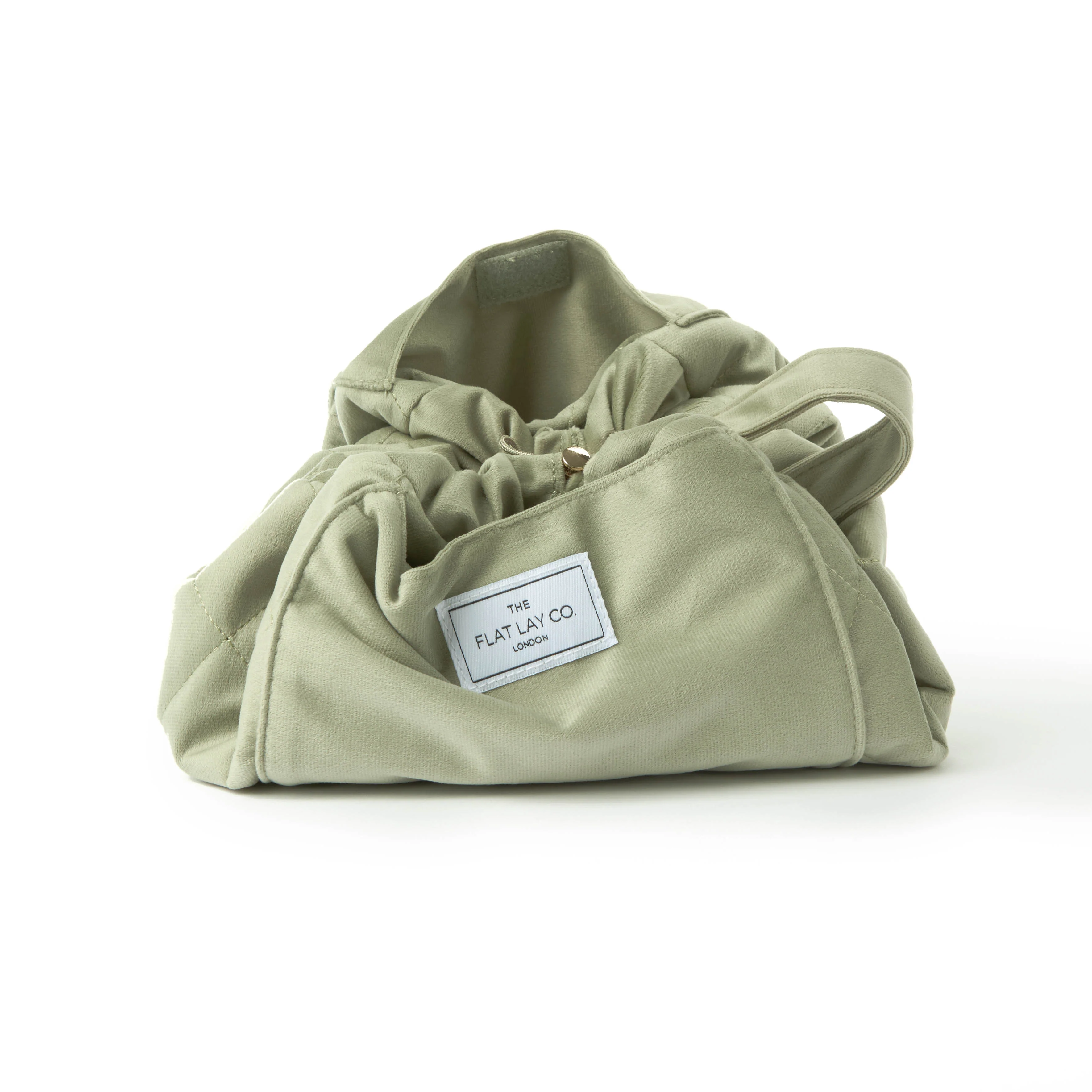 Drawstring & Brush Case Bundle - Sage Green Velvet - Image 4
