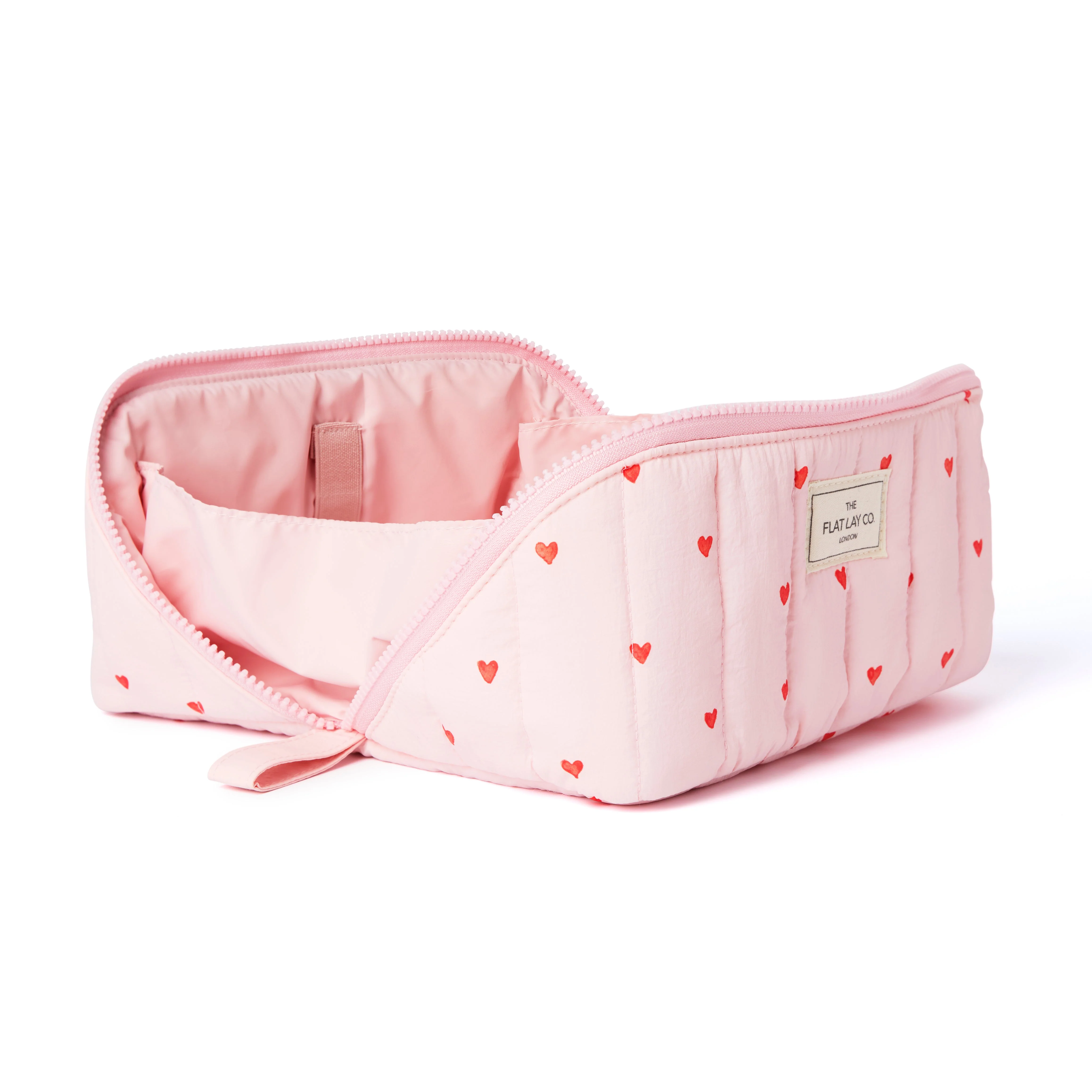 Marshmallow Box Bag & Brush Case Bundle - Sweet Pink Hearts - Image 3