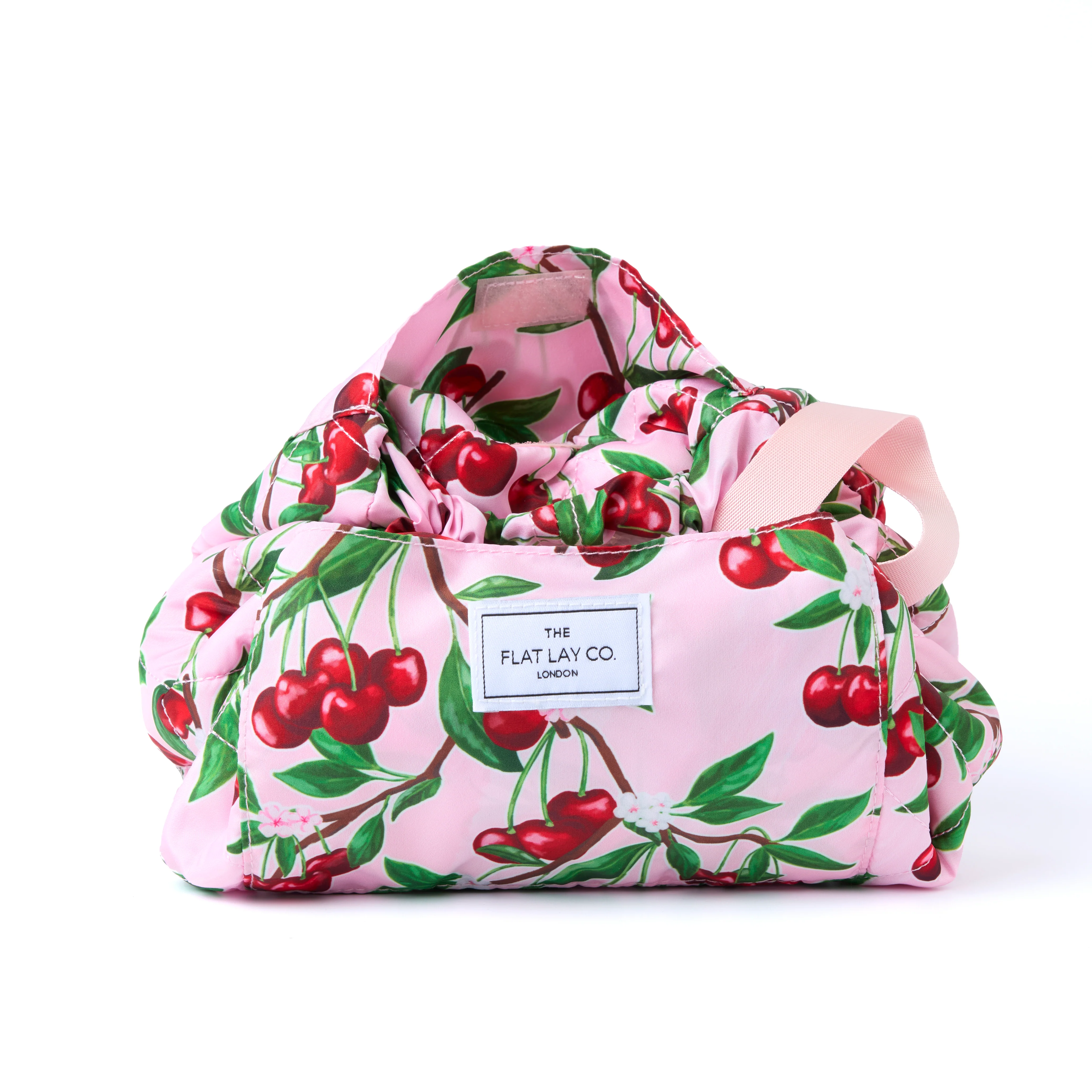 Drawstring Flat Lay Makeup Bag - Cherries - Image 5
