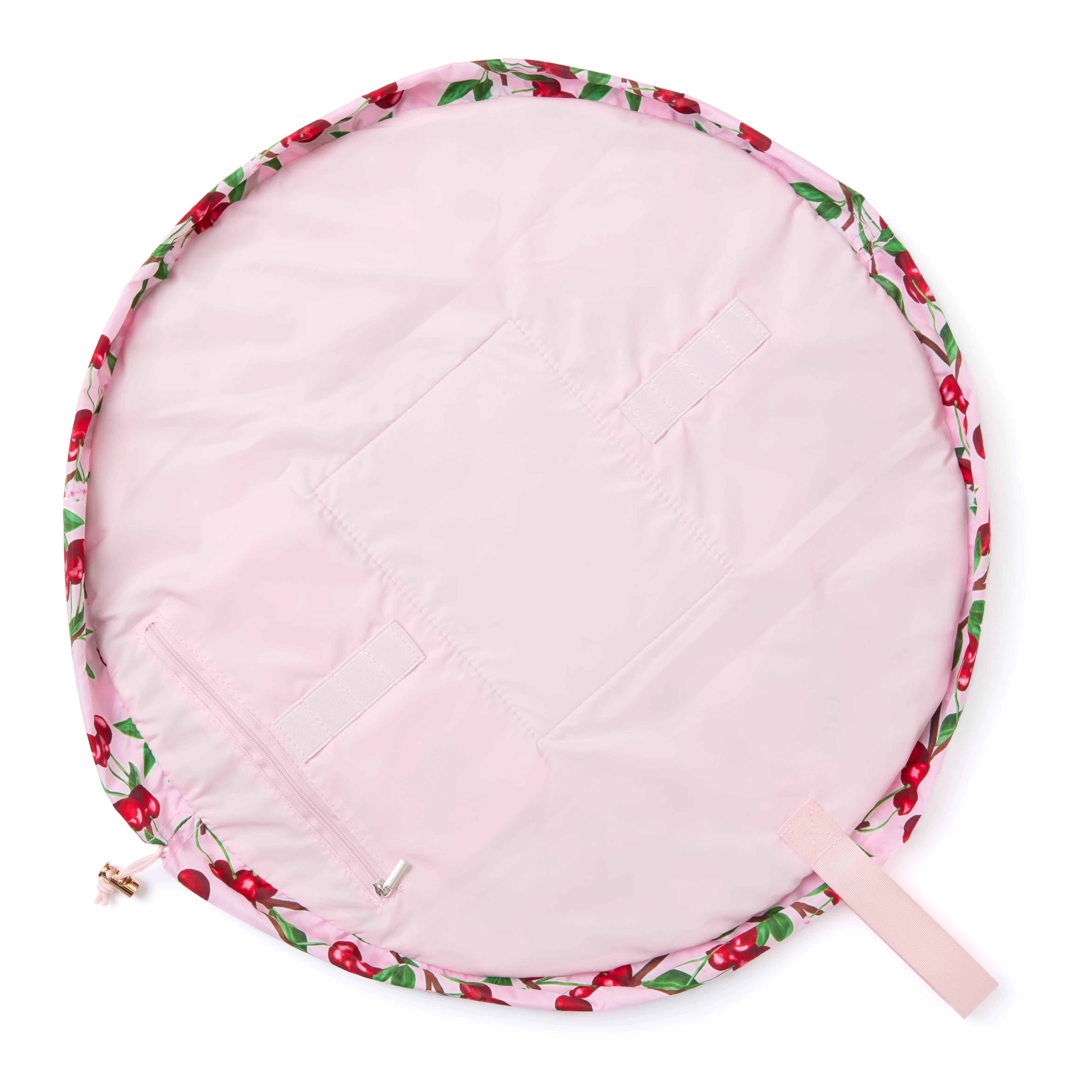 Drawstring Flat Lay Makeup Bag - Cherries - Image 6