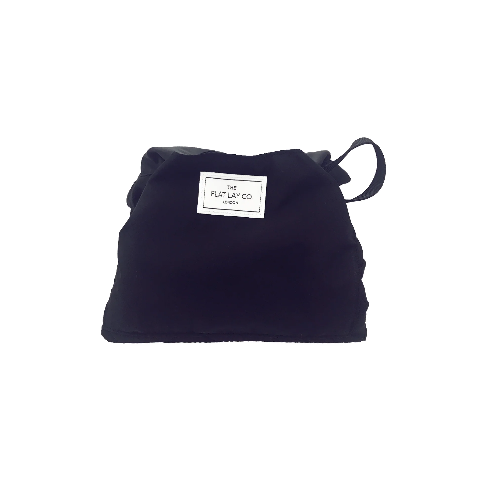 Drawstring Flat Lay Makeup Bag - Classic Black - Image 5