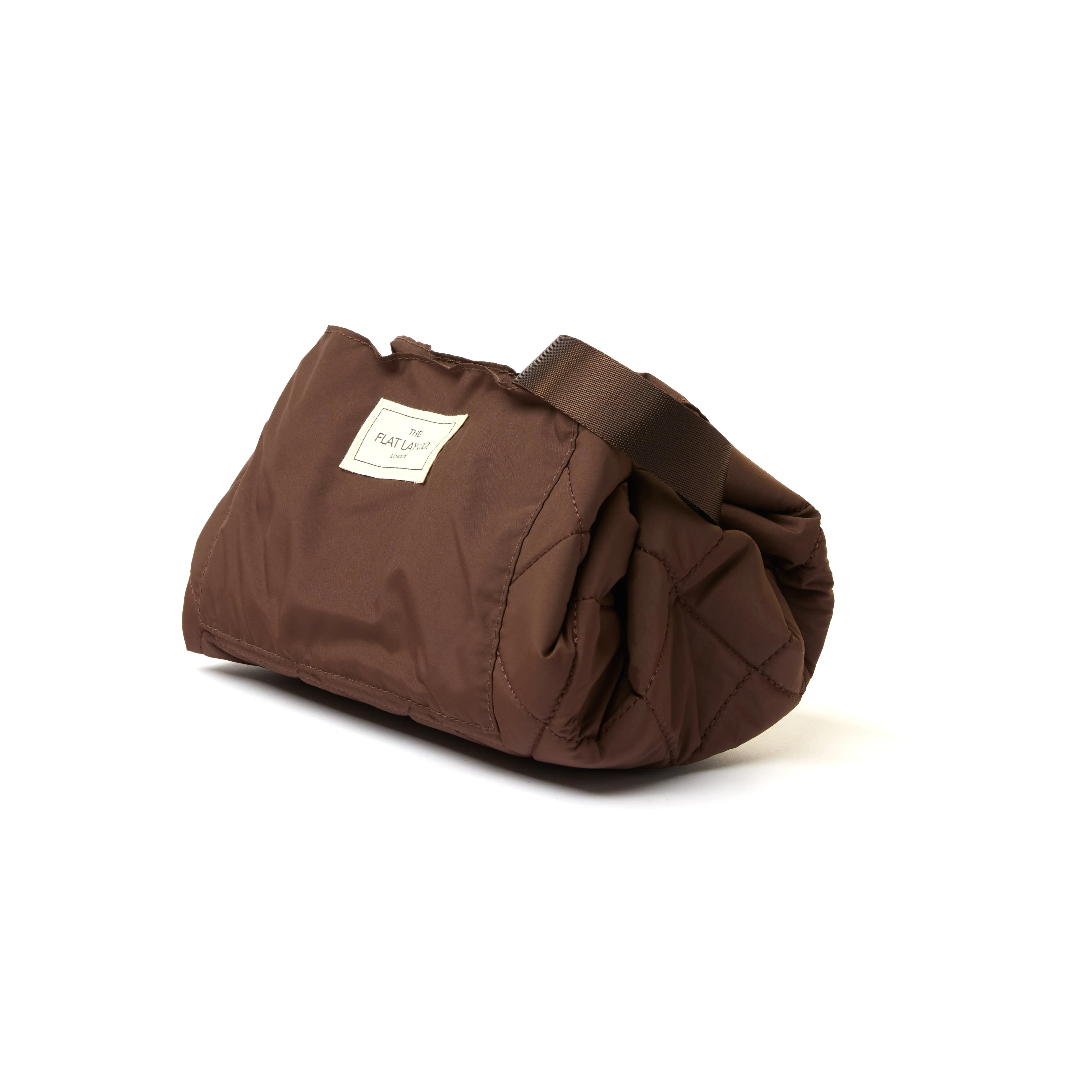 Drawstring Flat Lay Makeup Bag - Espresso - Image 6