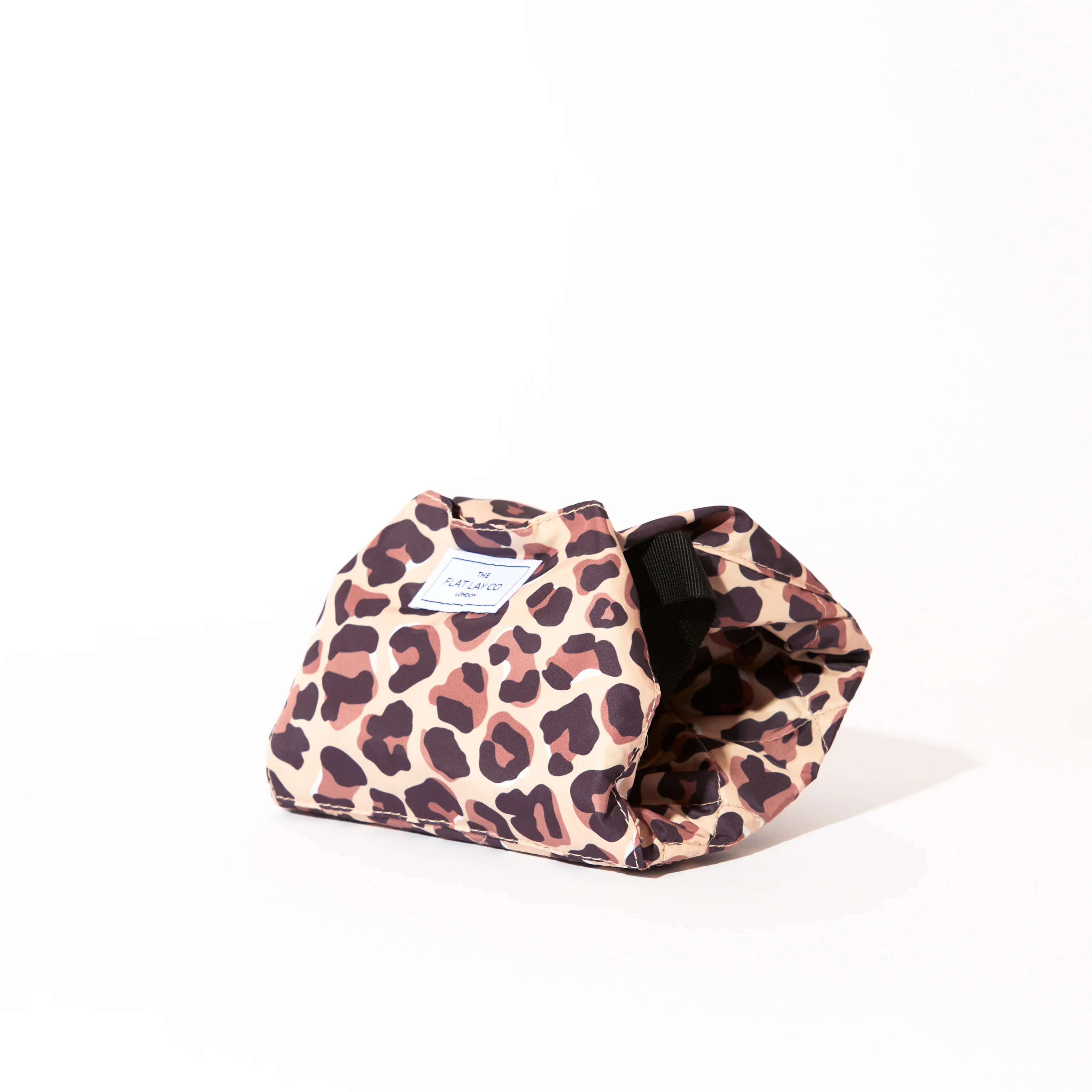 Drawstring Flat Lay Makeup Bag - Leopard Print - Image 3