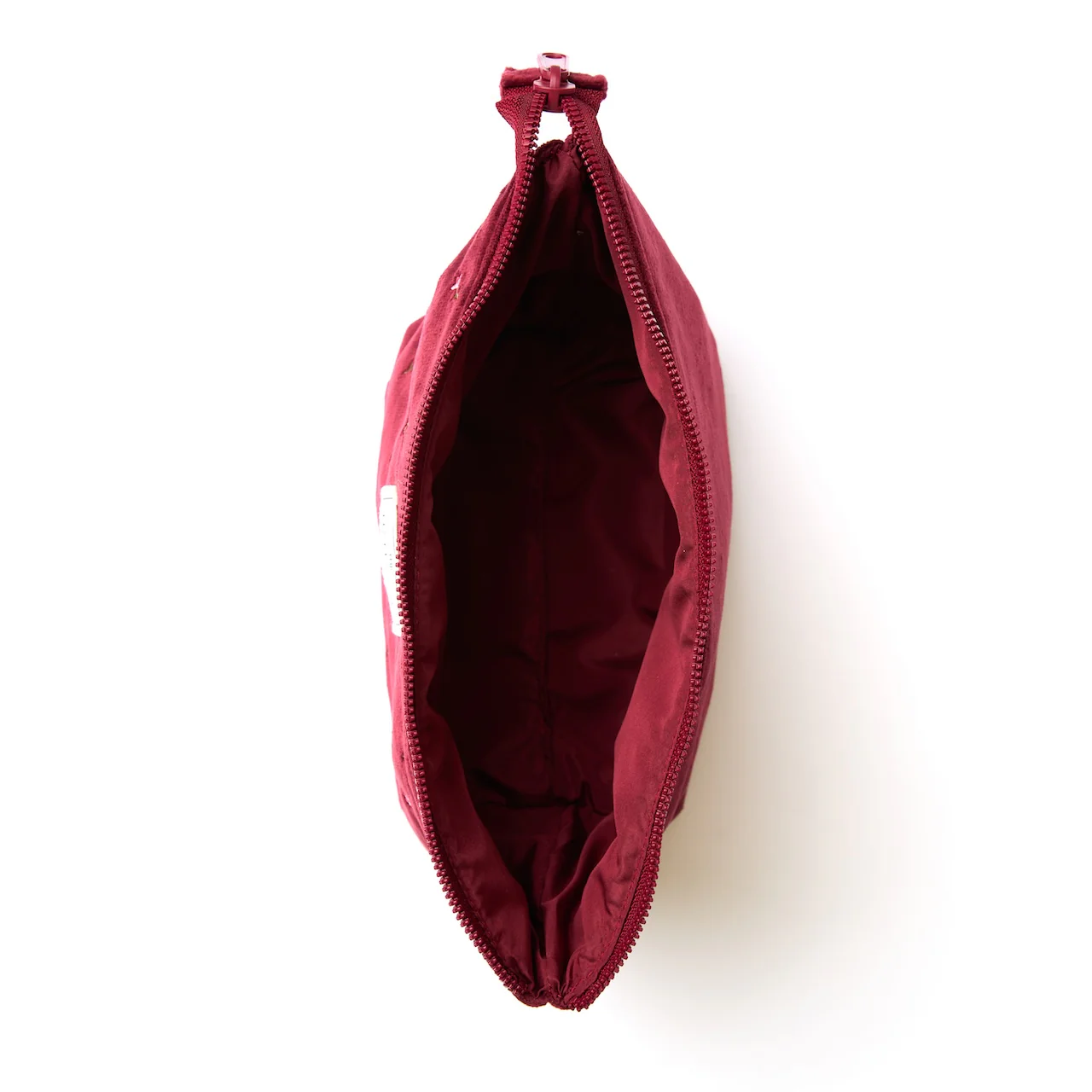 Essential Makeup Pouch - Ditsy Roses Burgundy Embroidered Velvet - Image 6