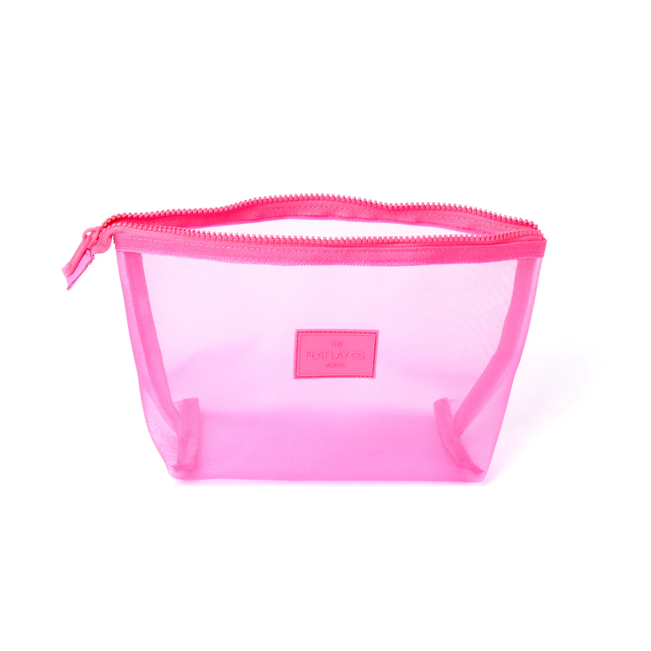 Mesh Essential Makeup Pouch - Hot Pink - Image 5