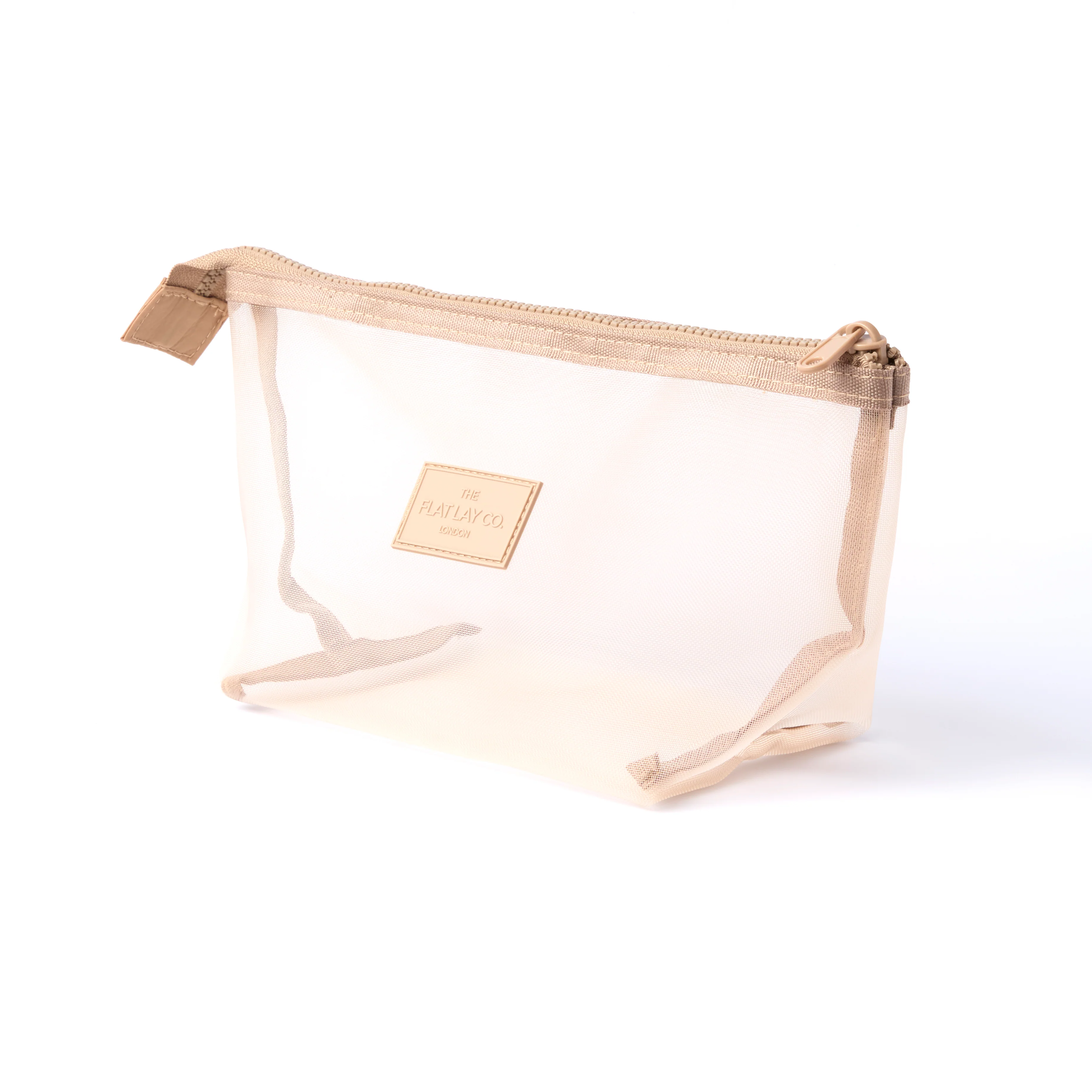 Mesh Essential Makeup Pouch - Taupe - Image 5