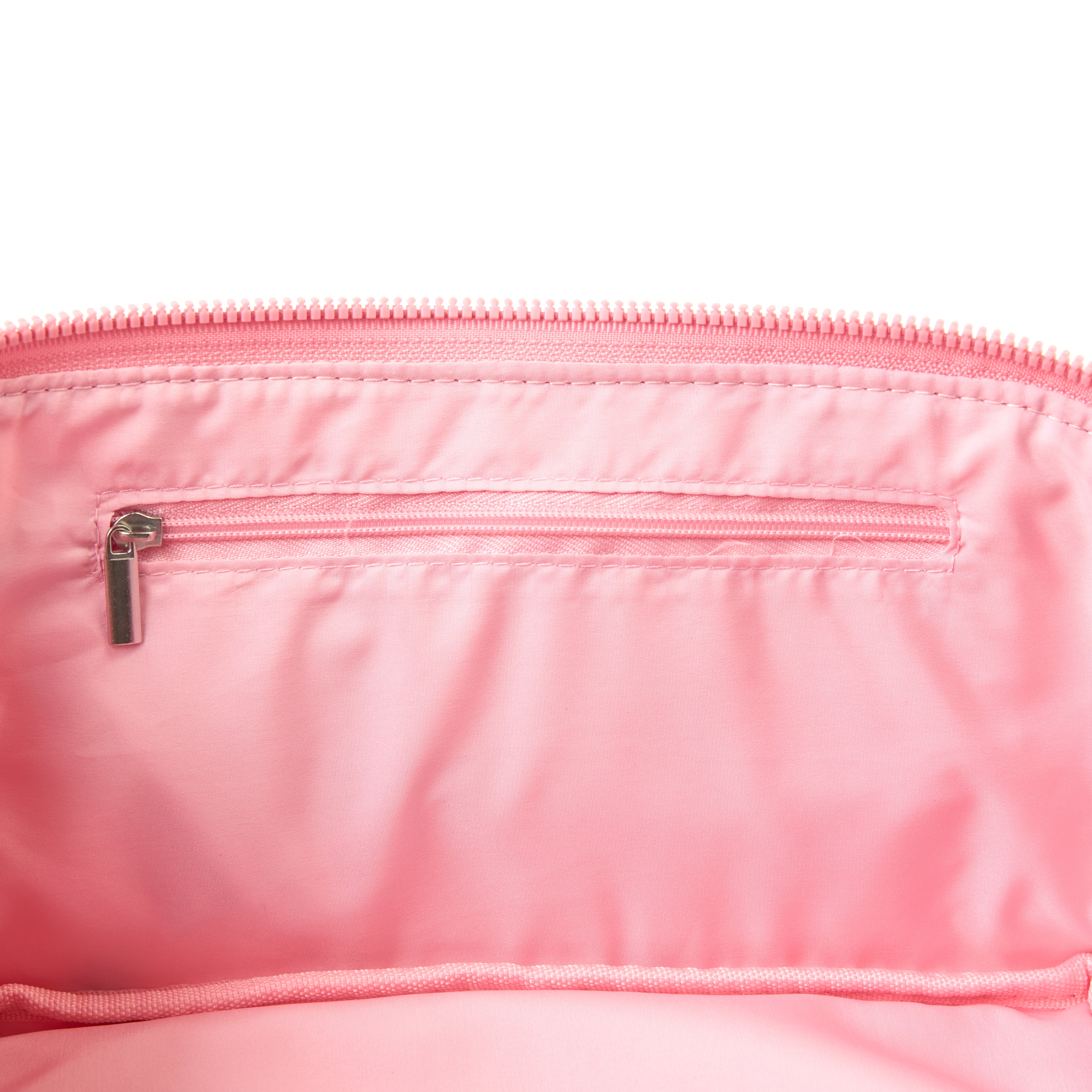 Flat Lay Makeup Box Bag - Ditsy Cherries Pink Embroidered Velvet - Image 6
