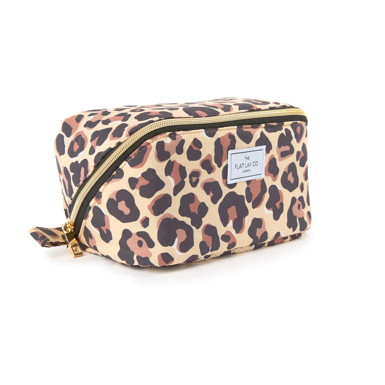 Flat Lay Makeup Box Bag - Leopard Print - Image 4