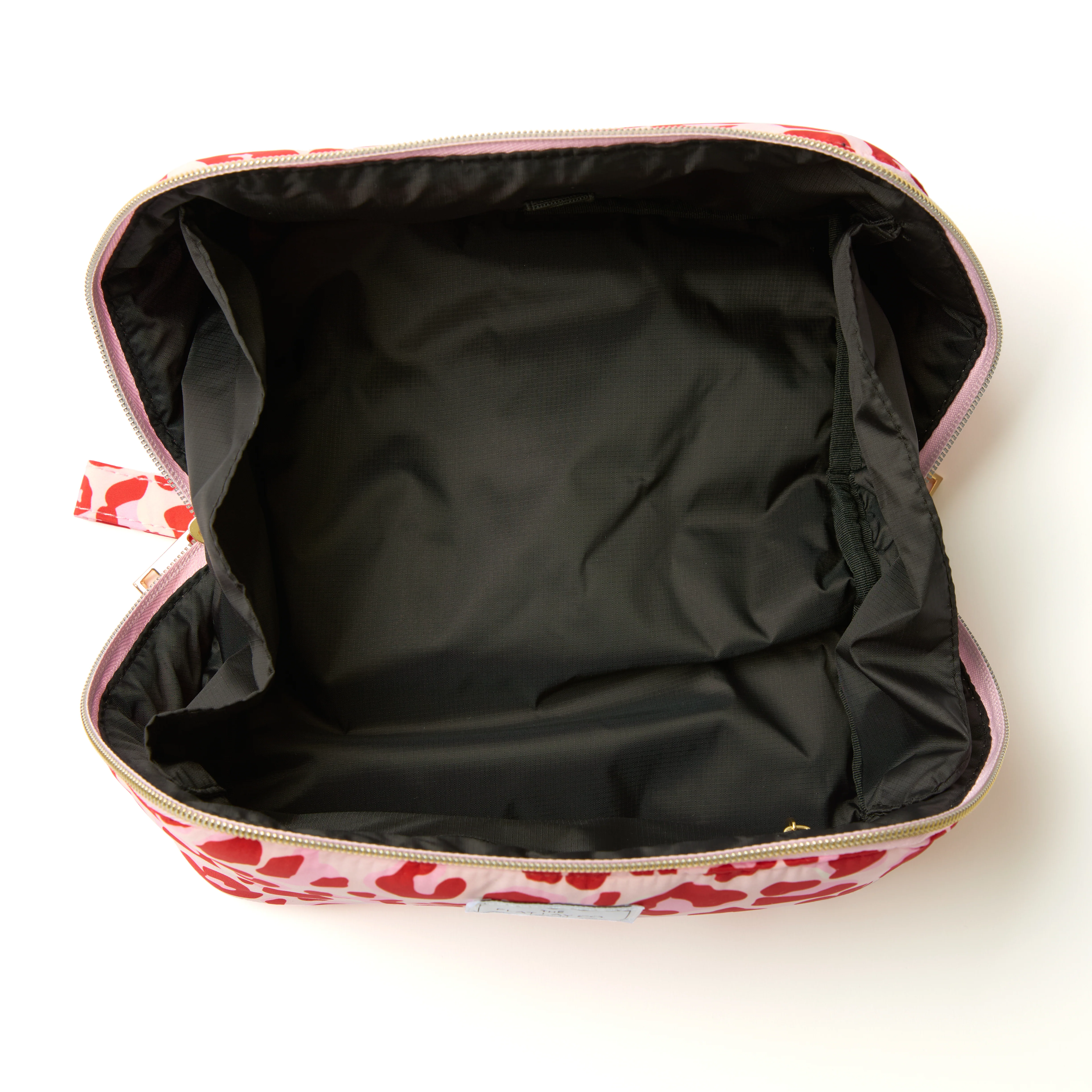 Flat Lay Makeup Box Bag - Pink Leopard - Image 9