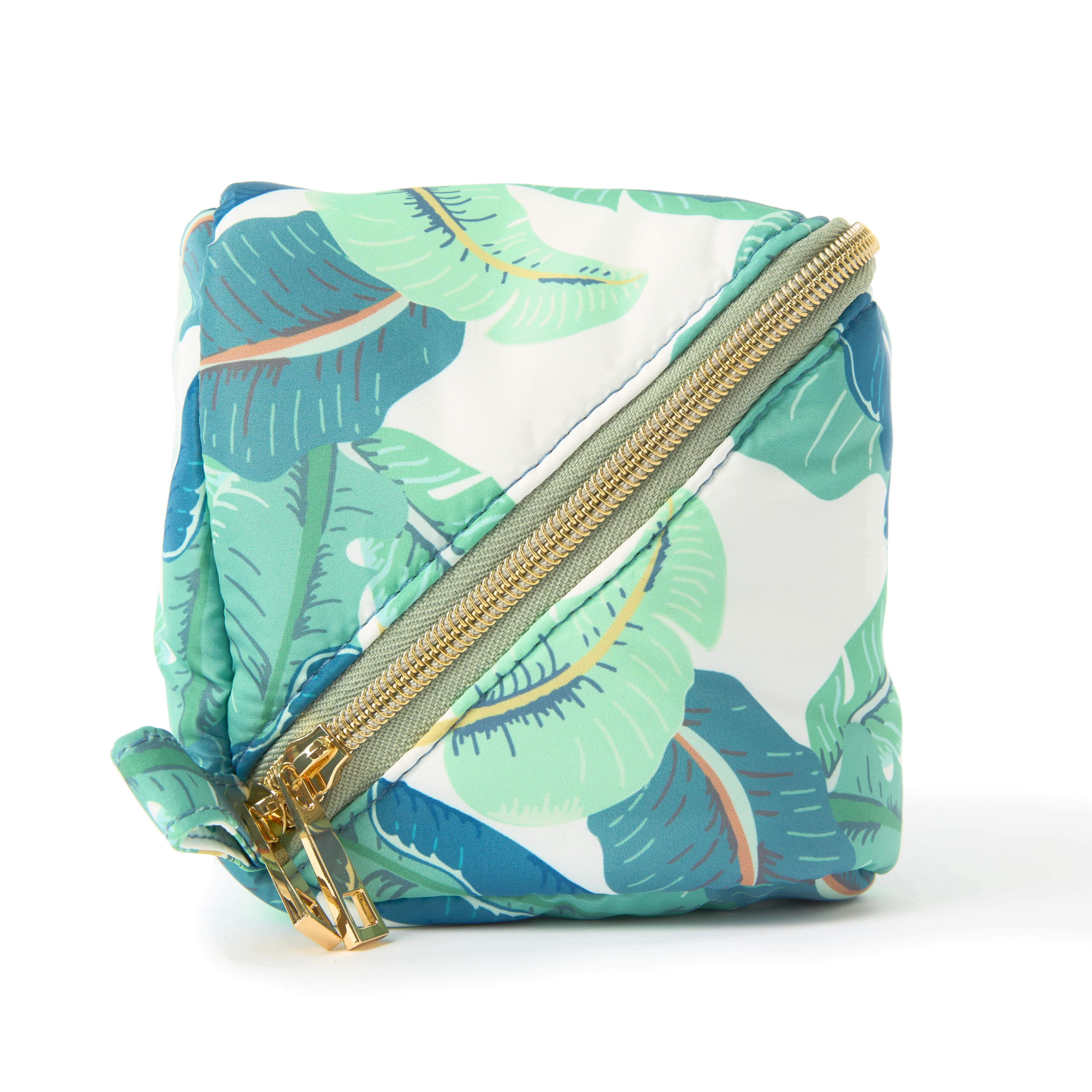 Flat Lay Makeup Box Bag - Tropical Leaves - Image 6