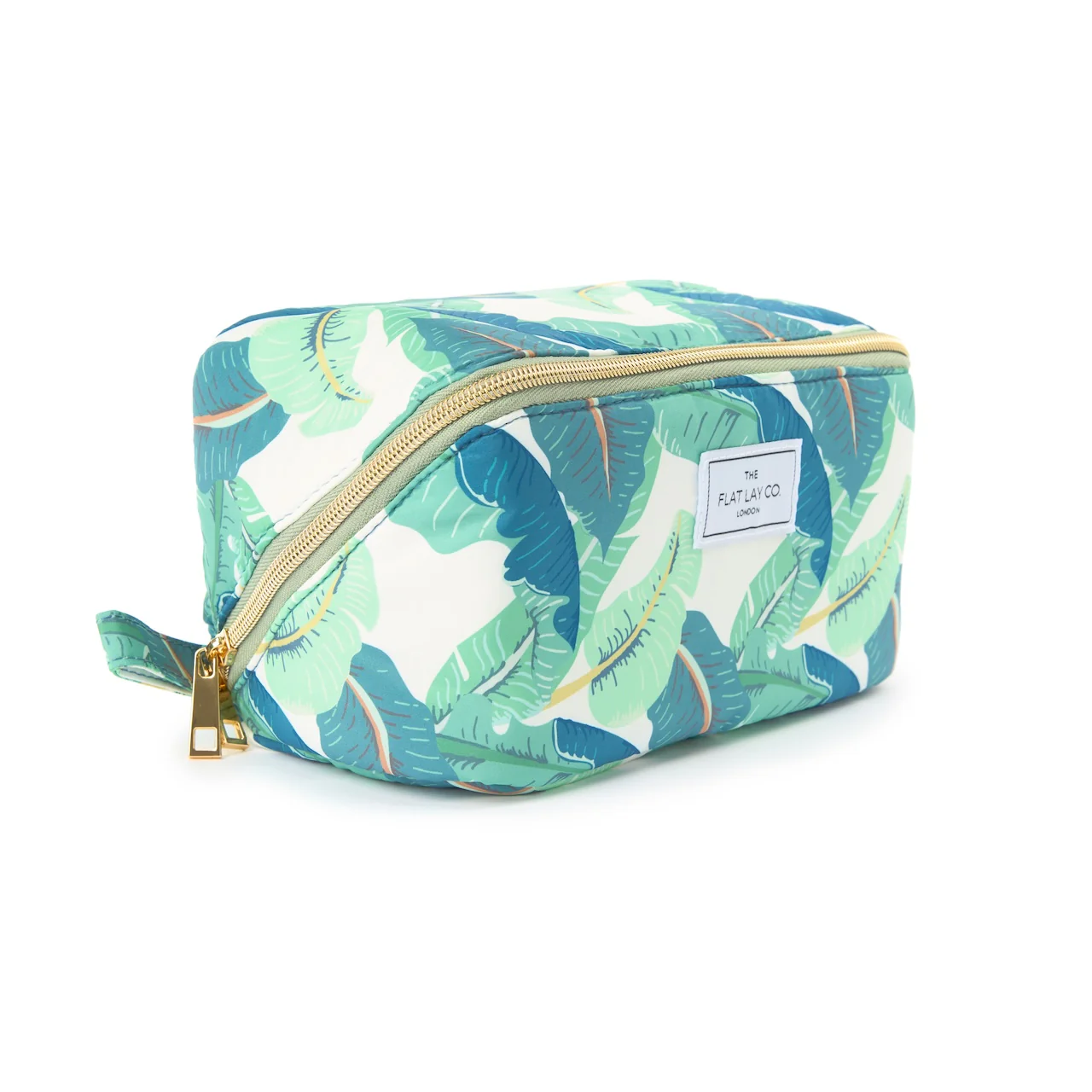 Flat Lay Makeup Box Bag - Tropical Leaves - Image 7