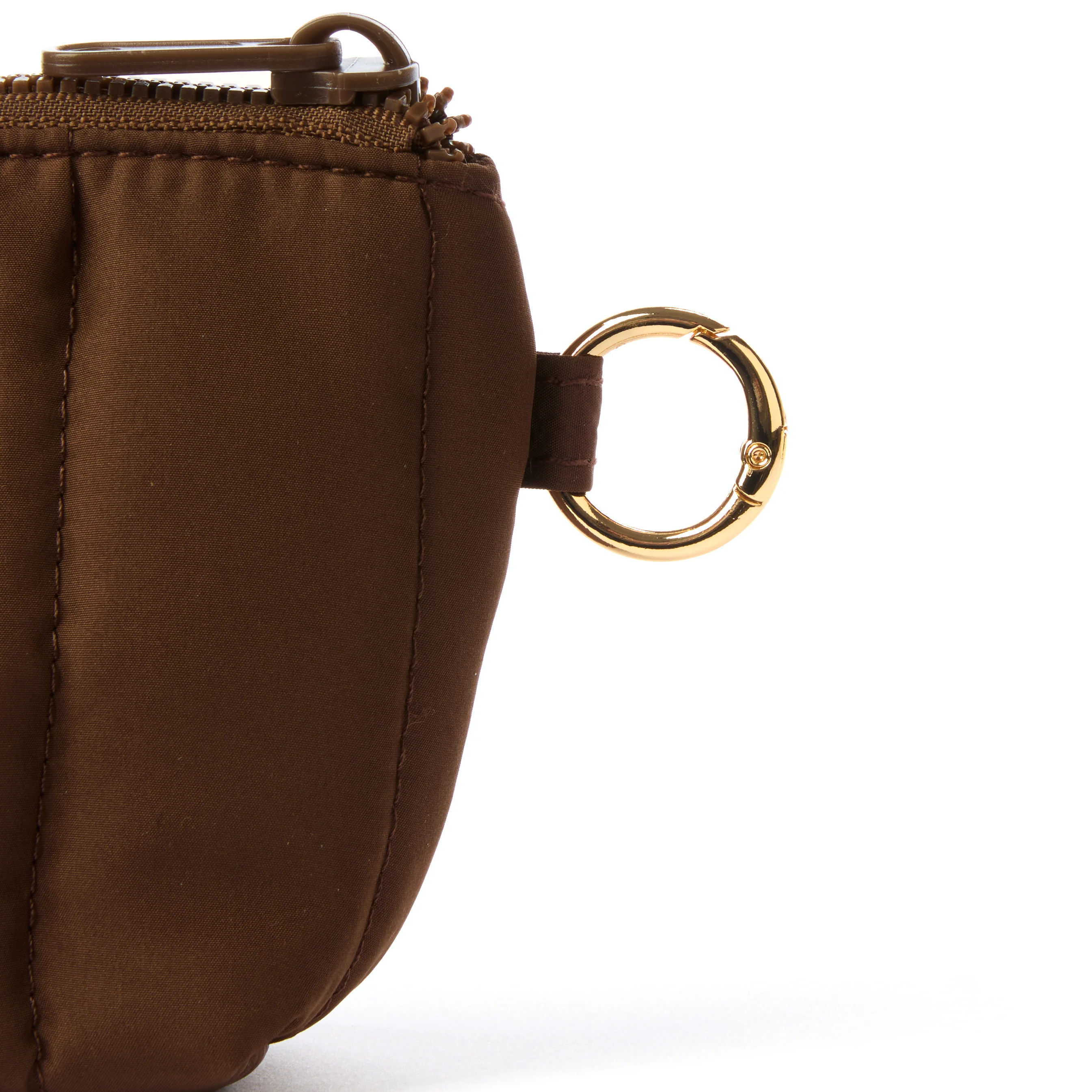 Flat Lay Mini Keyring Pouch - Espresso - Image 3