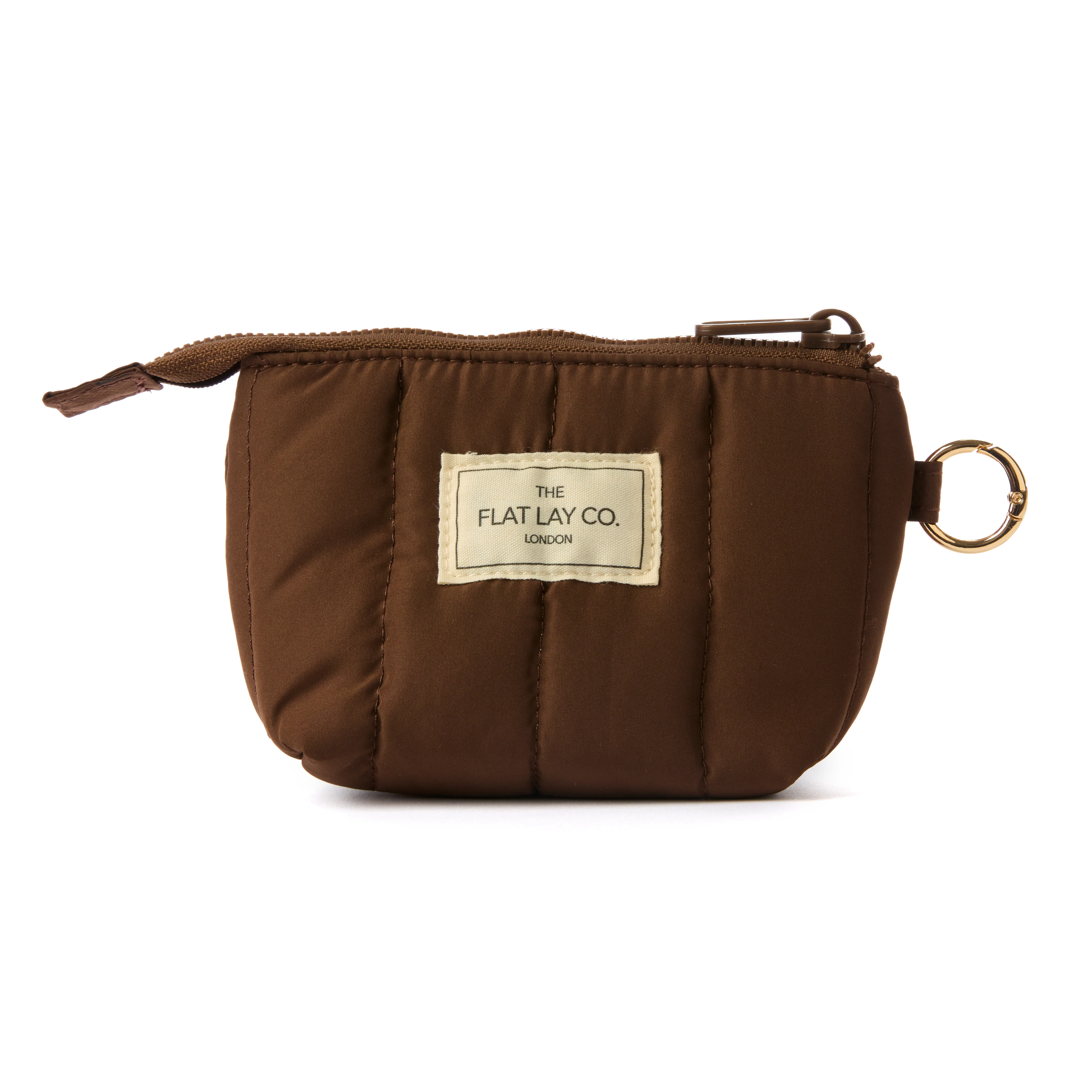 Flat Lay Mini Keyring Pouch - Espresso - Image 5