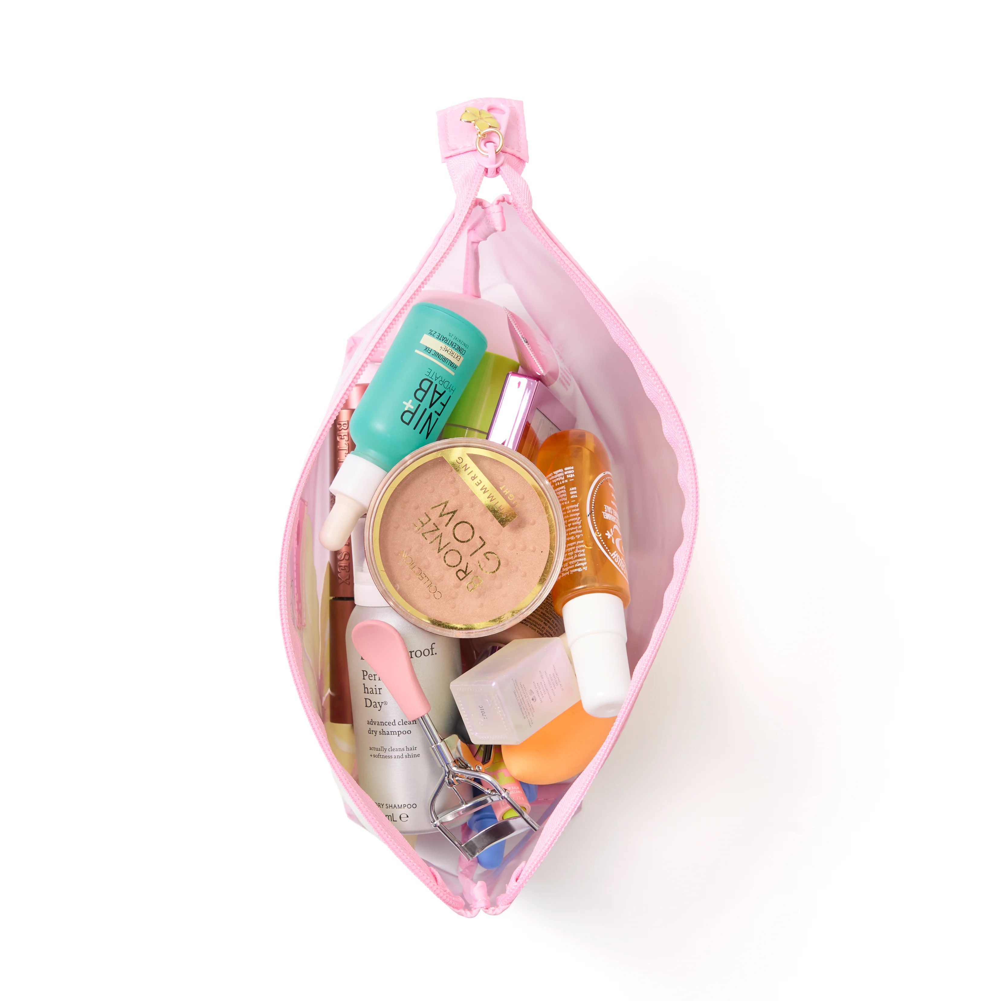Jelly Essential Makeup Pouch - Yellow Hibiscus - Image 3