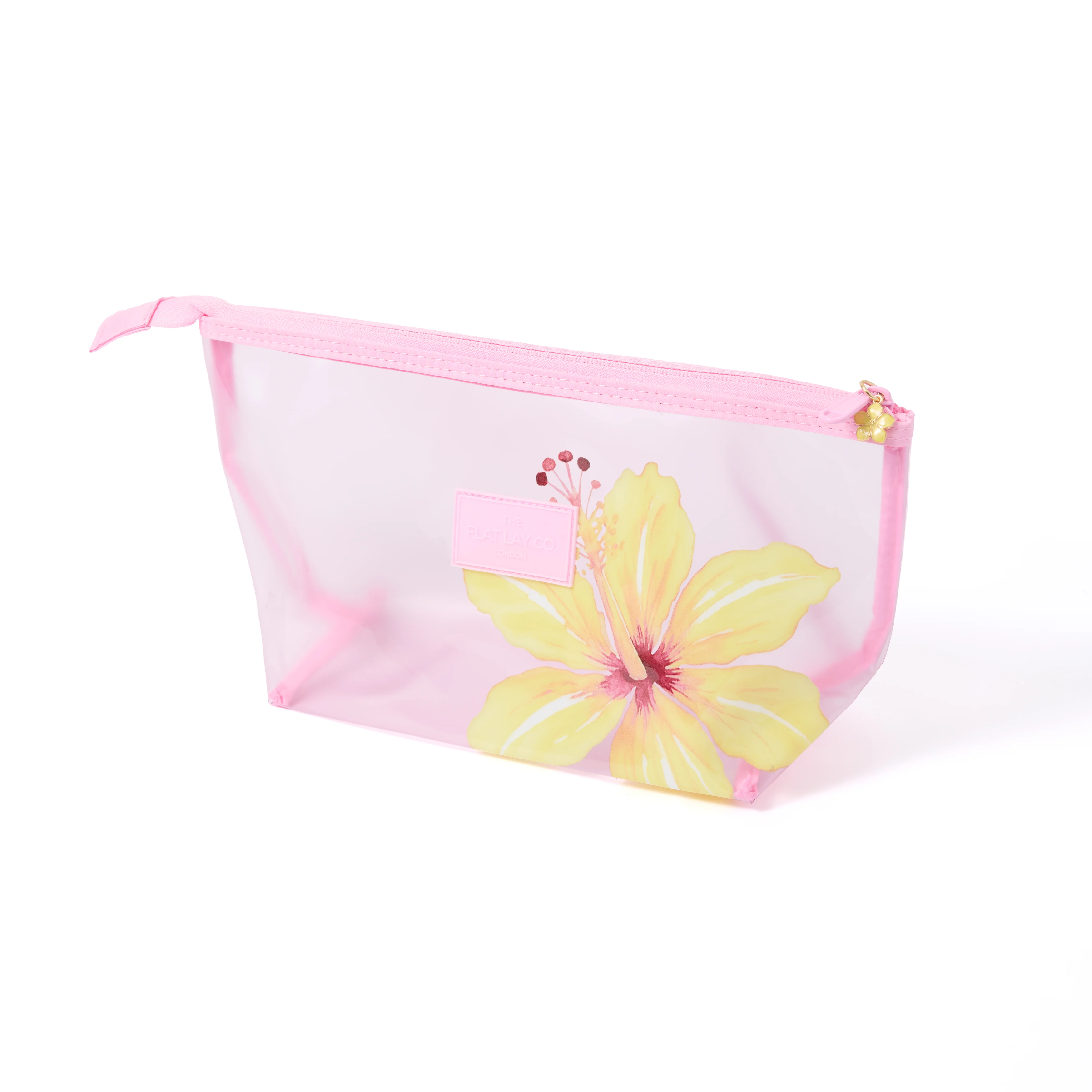 Jelly Essential Makeup Pouch - Yellow Hibiscus - Image 4