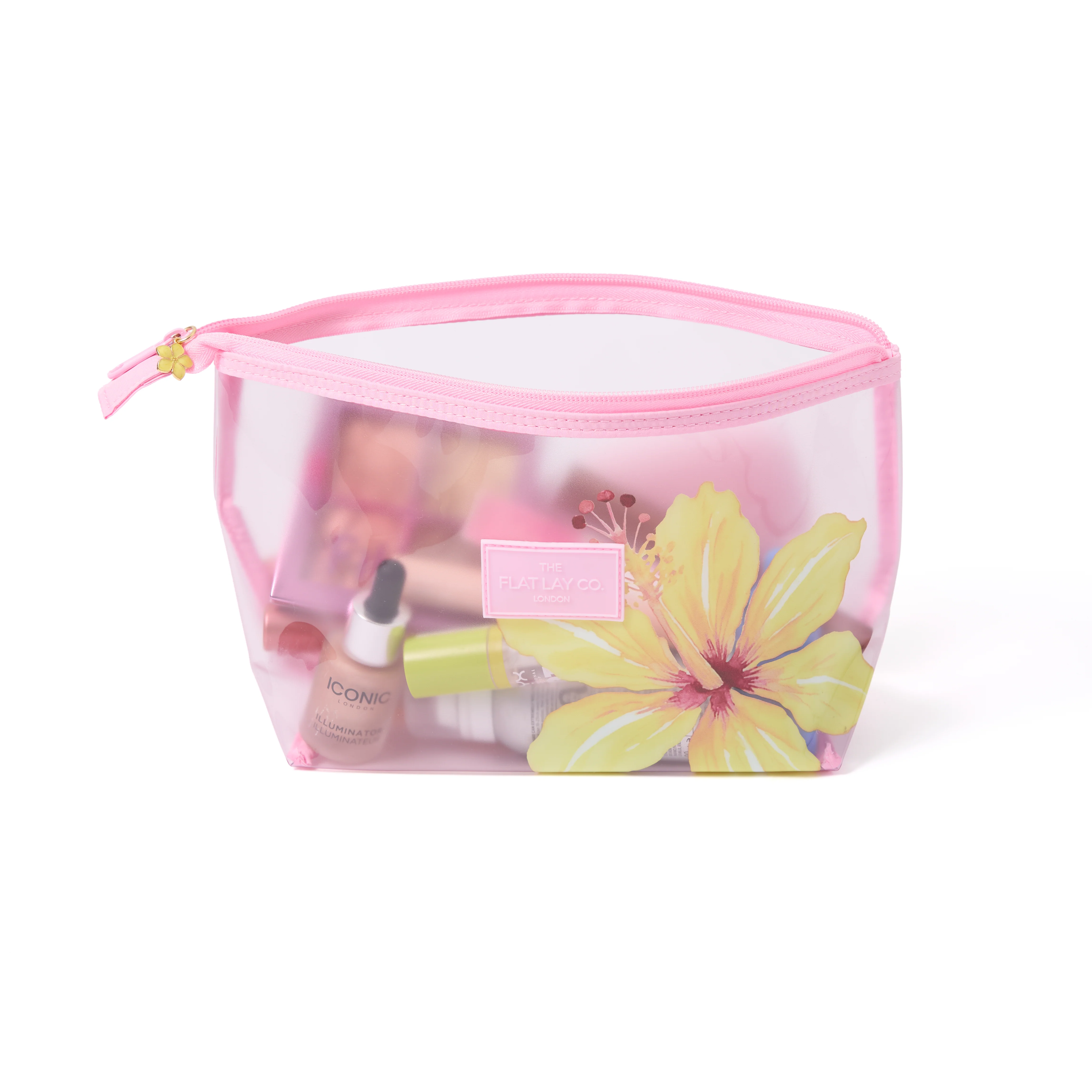 Jelly Essential Makeup Pouch - Yellow Hibiscus - Image 6