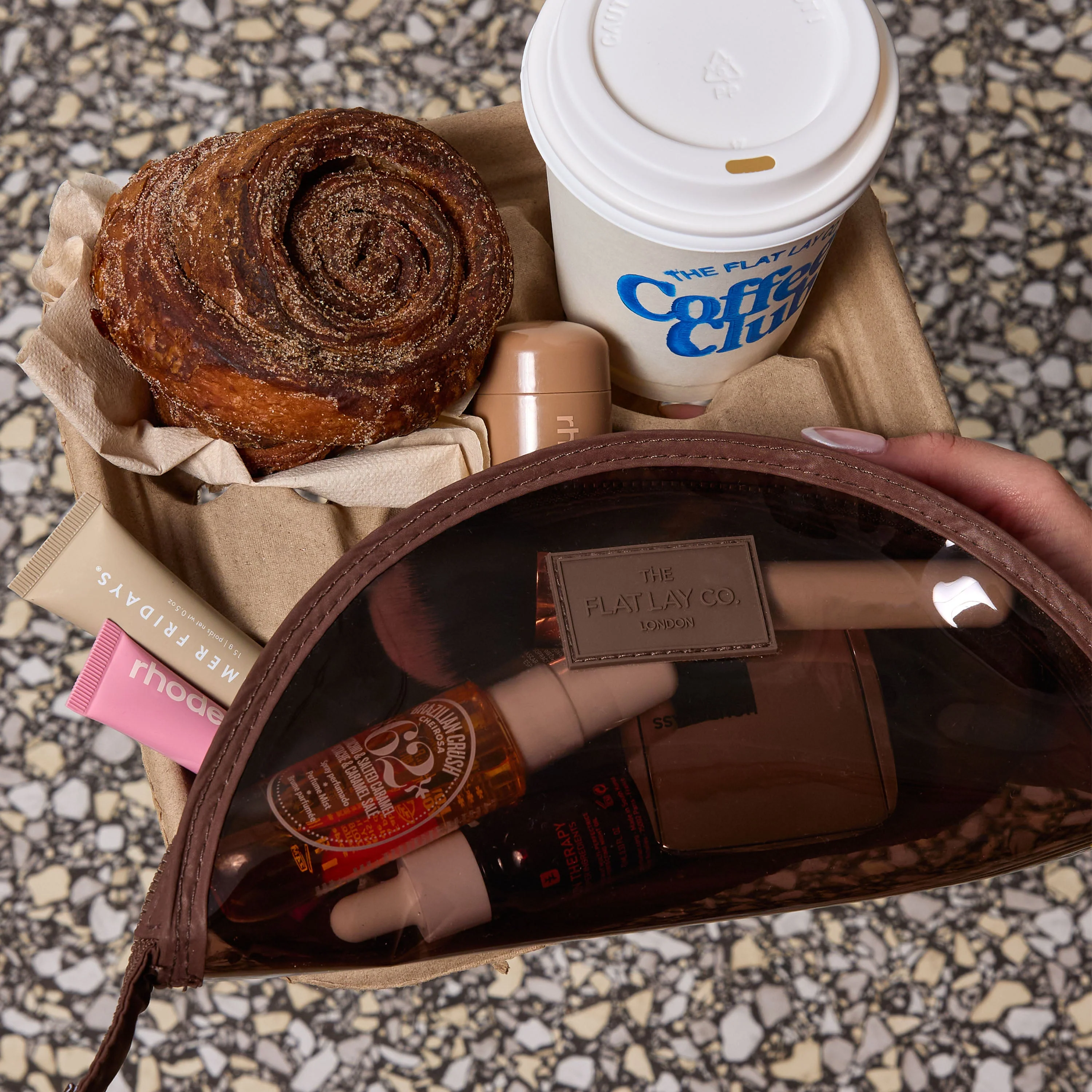 Jelly Lunar Flat Lay Makeup Pouch - Espresso - Image 3