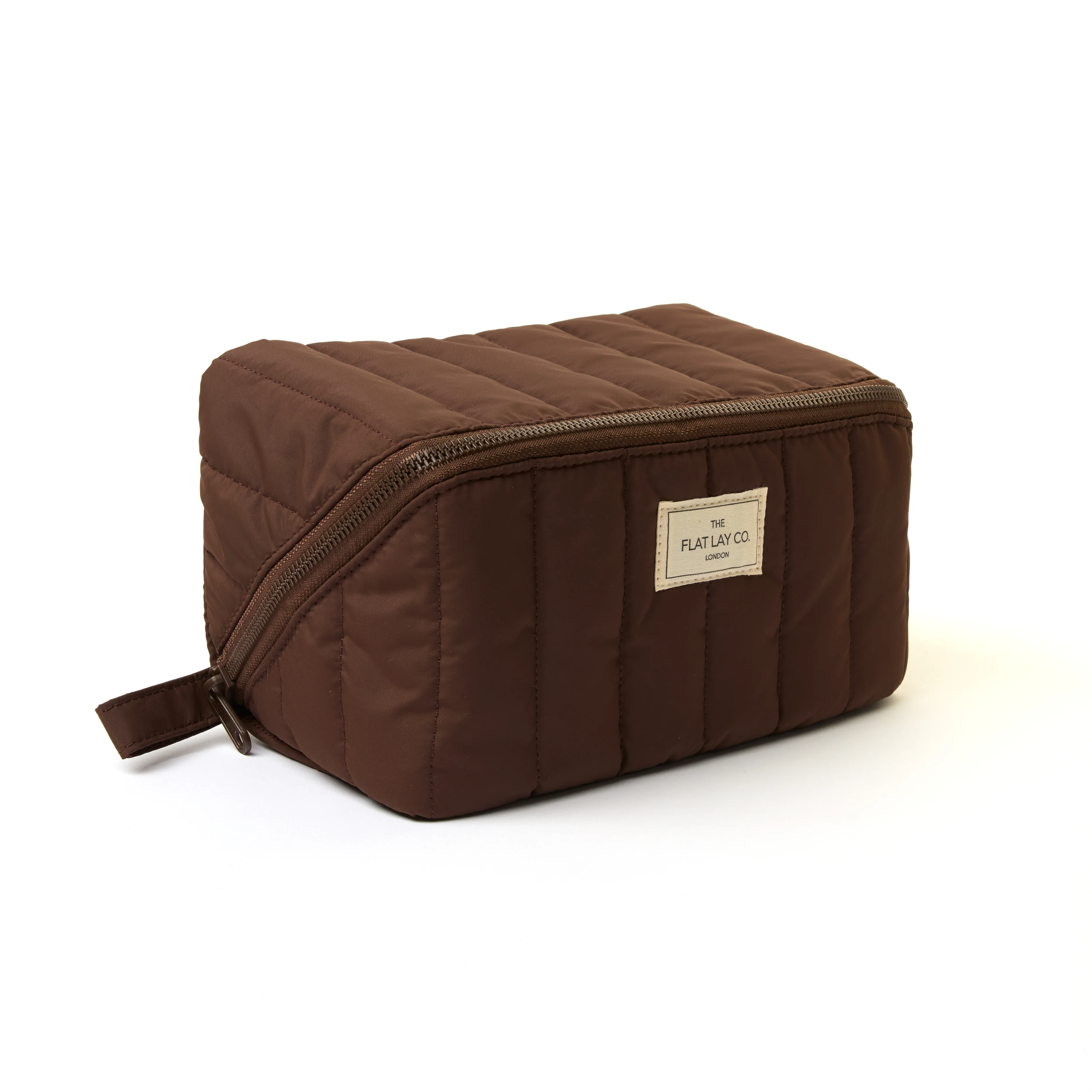 Marshmallow Flat Lay Makeup Box Bag - Espresso - Image 3