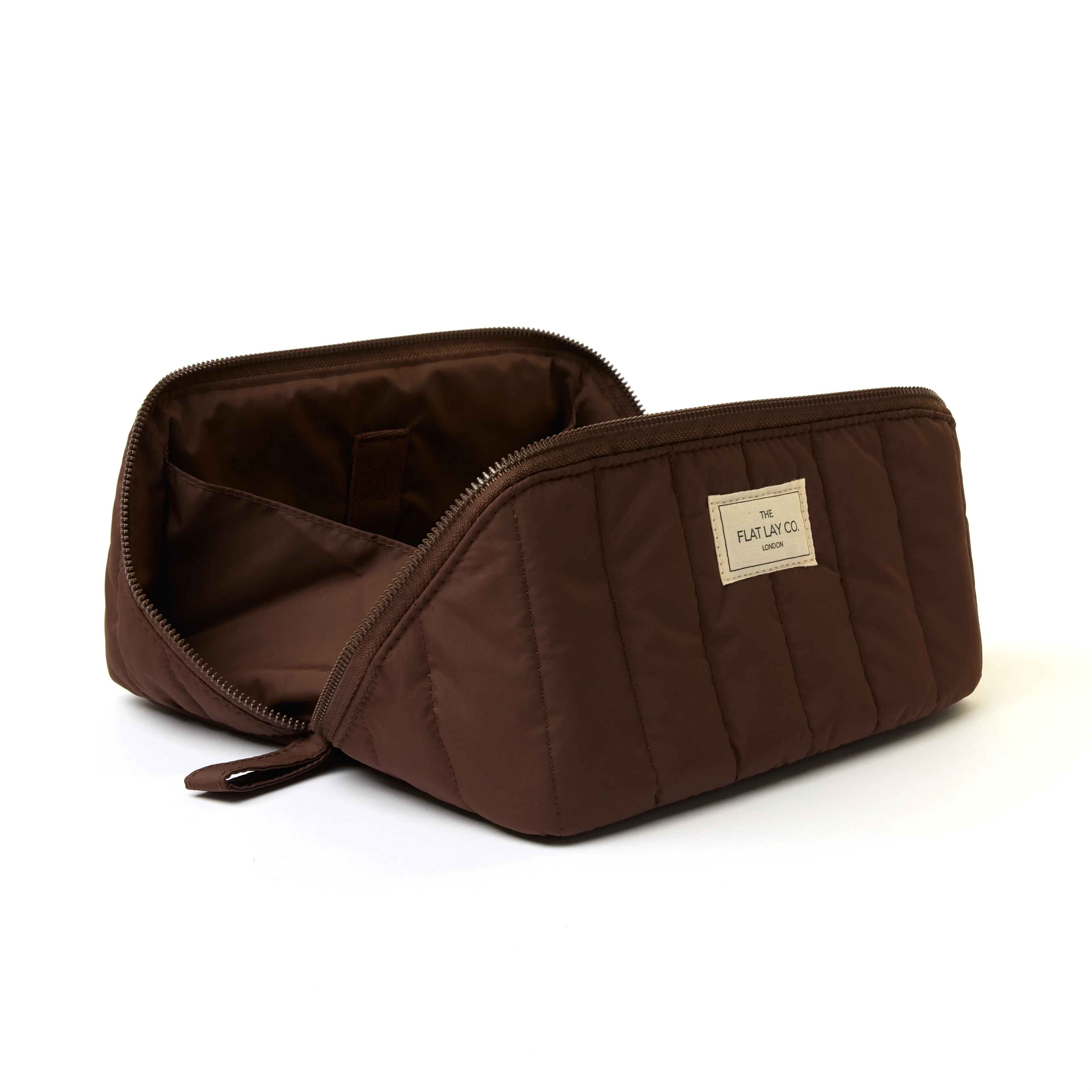 Marshmallow Flat Lay Makeup Box Bag - Espresso - Image 6