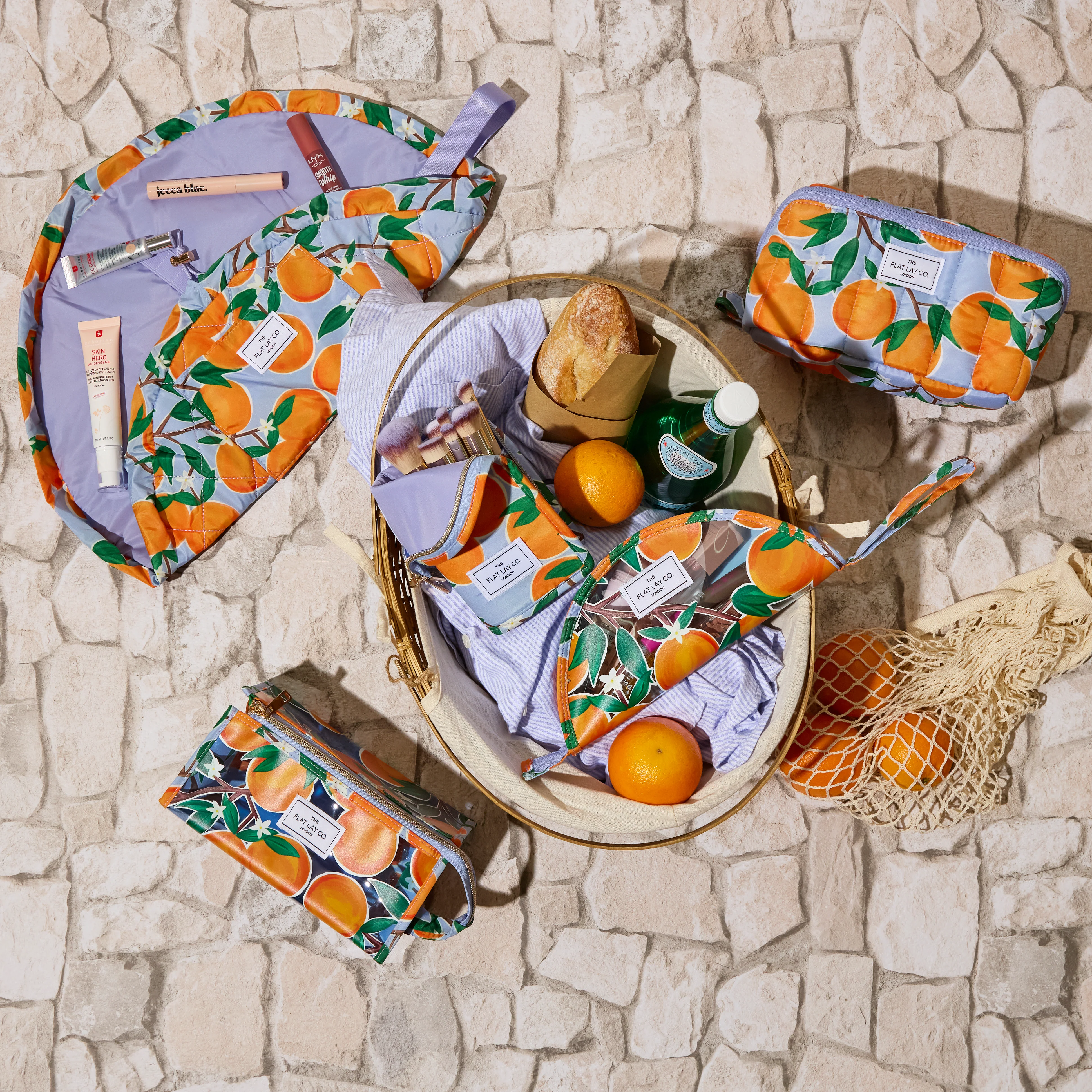 Marshmallow Flat Lay Makeup Box Bag - Mediterranean Oranges - Image 5