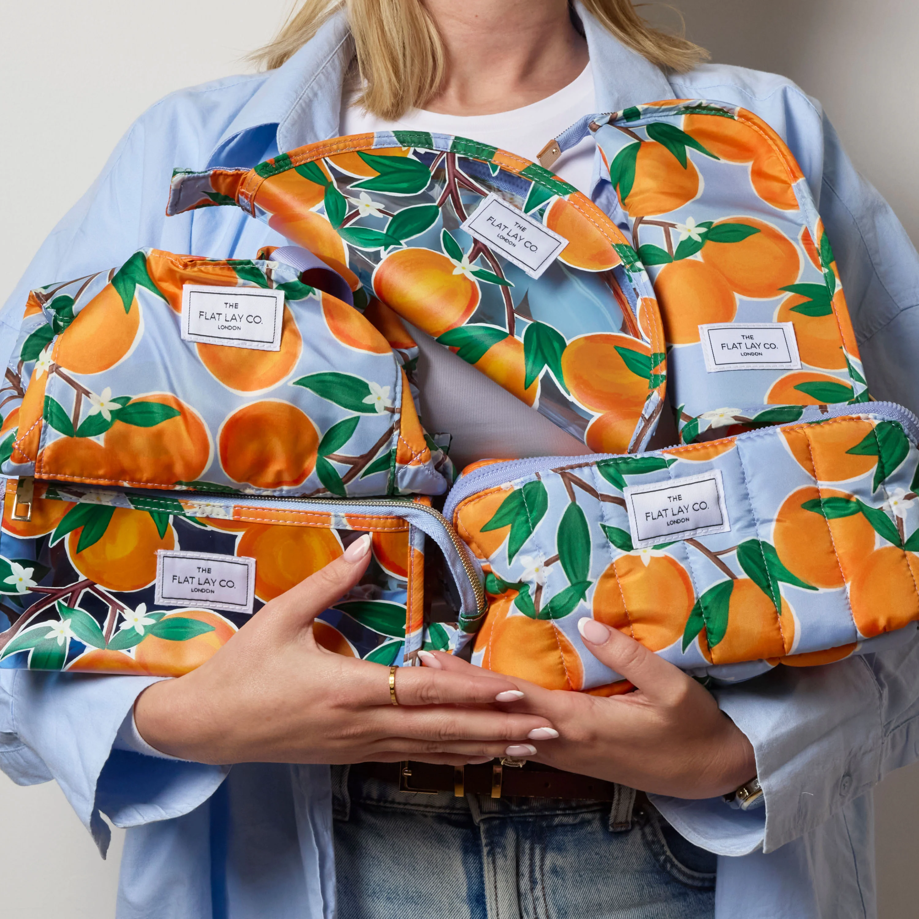 Marshmallow Flat Lay Makeup Box Bag - Mediterranean Oranges - Image 8