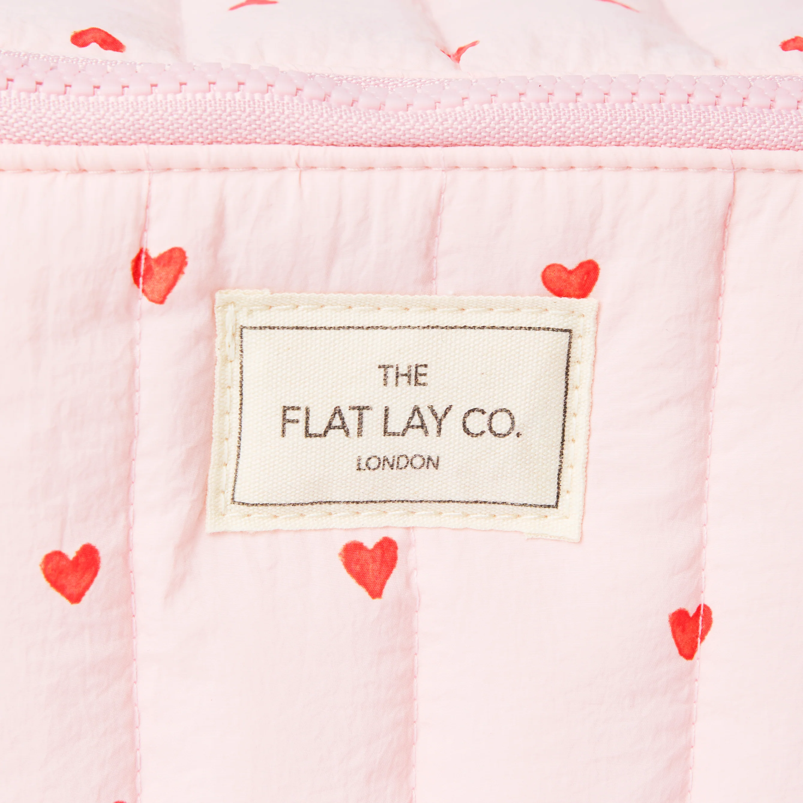 Marshmallow Flat Lay Makeup Box Bag - Sweet Pink Hearts - Image 5