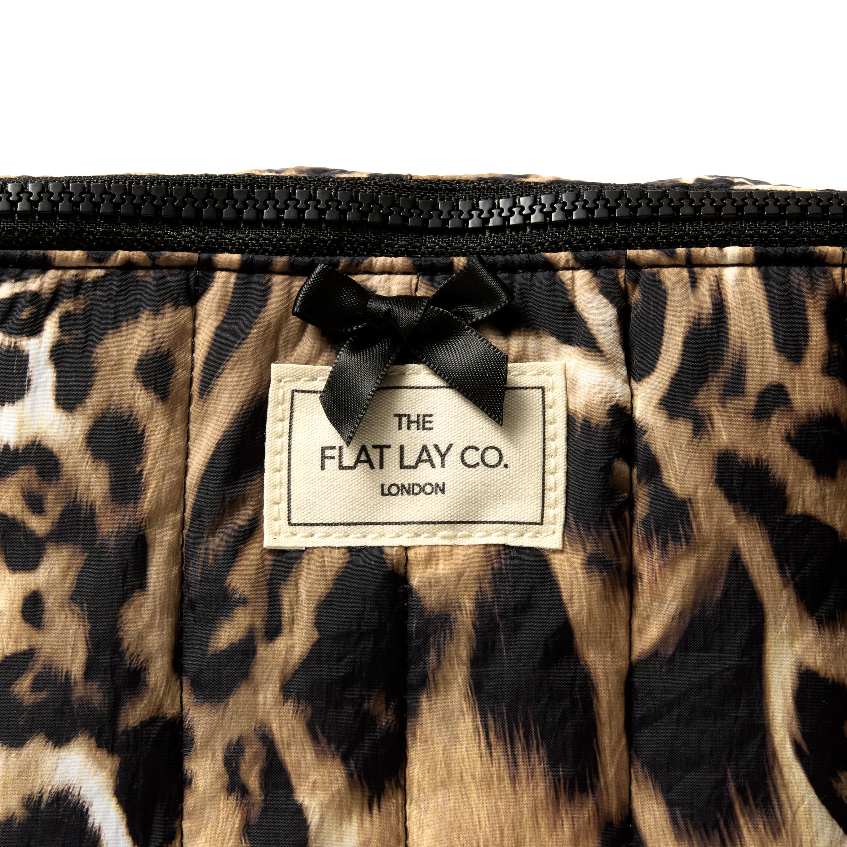 Marshmallow Flat Lay Makeup Box Bag - Warped Leopard Print - Image 3