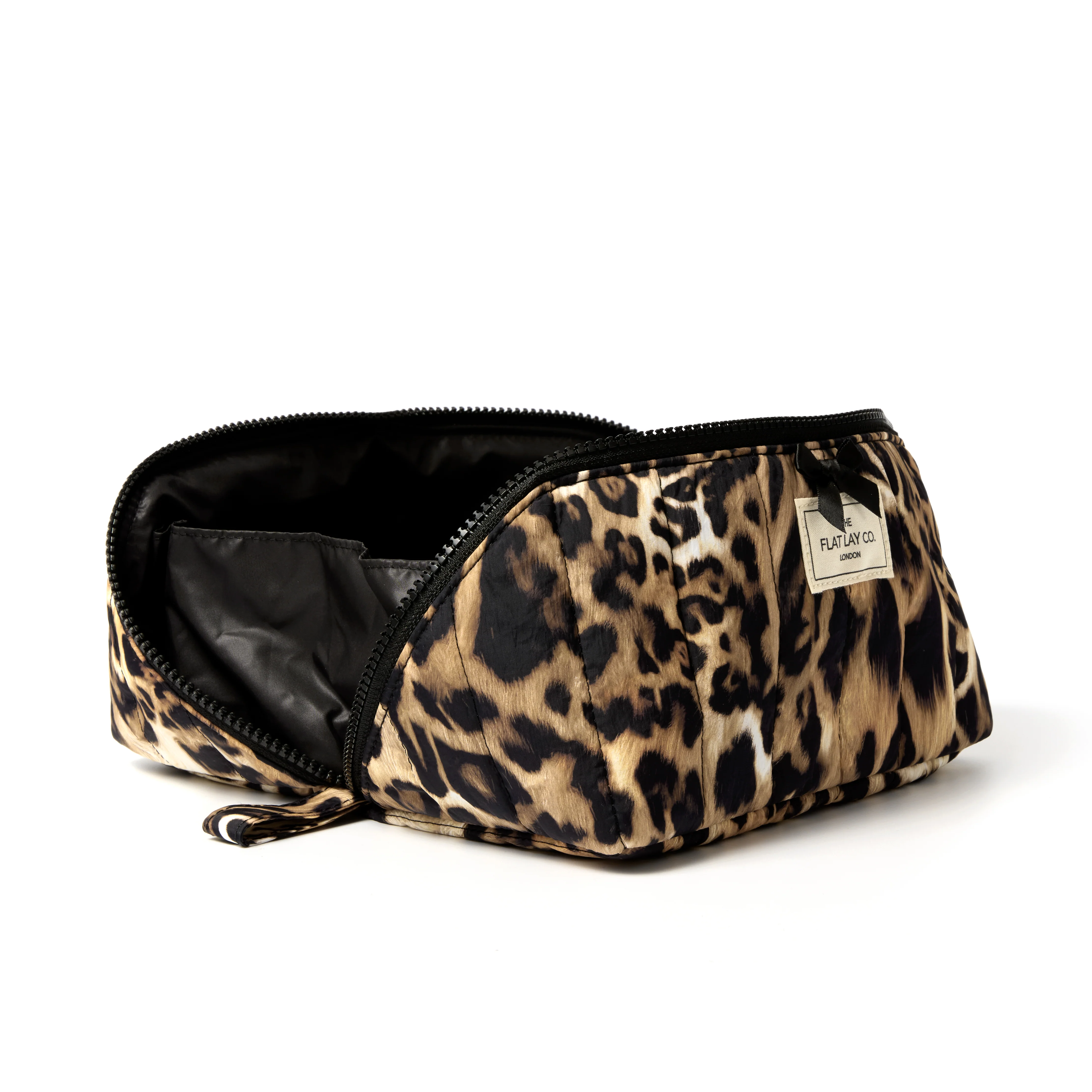 Marshmallow Flat Lay Makeup Box Bag - Warped Leopard Print - Image 5