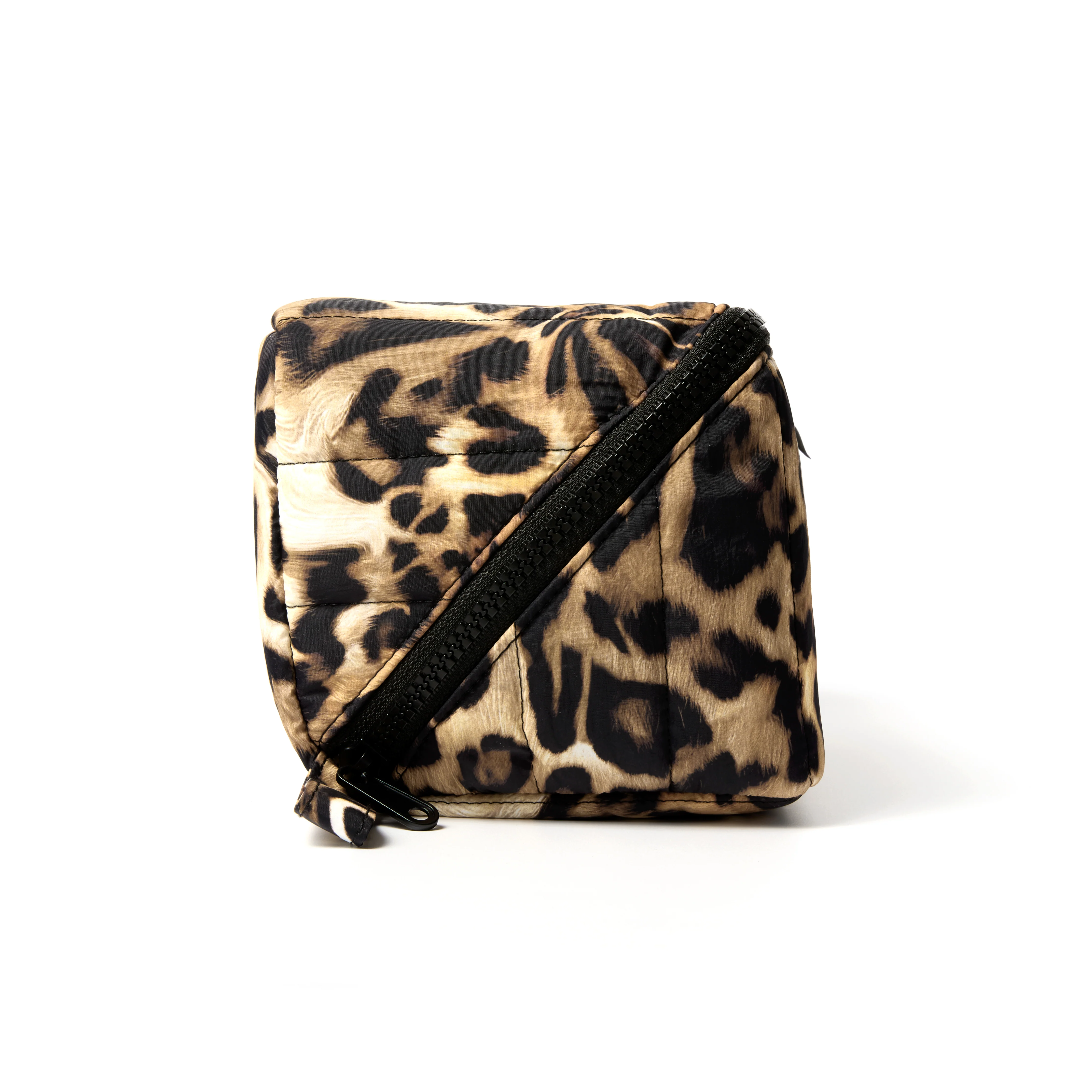 Marshmallow Flat Lay Makeup Box Bag - Warped Leopard Print - Image 6