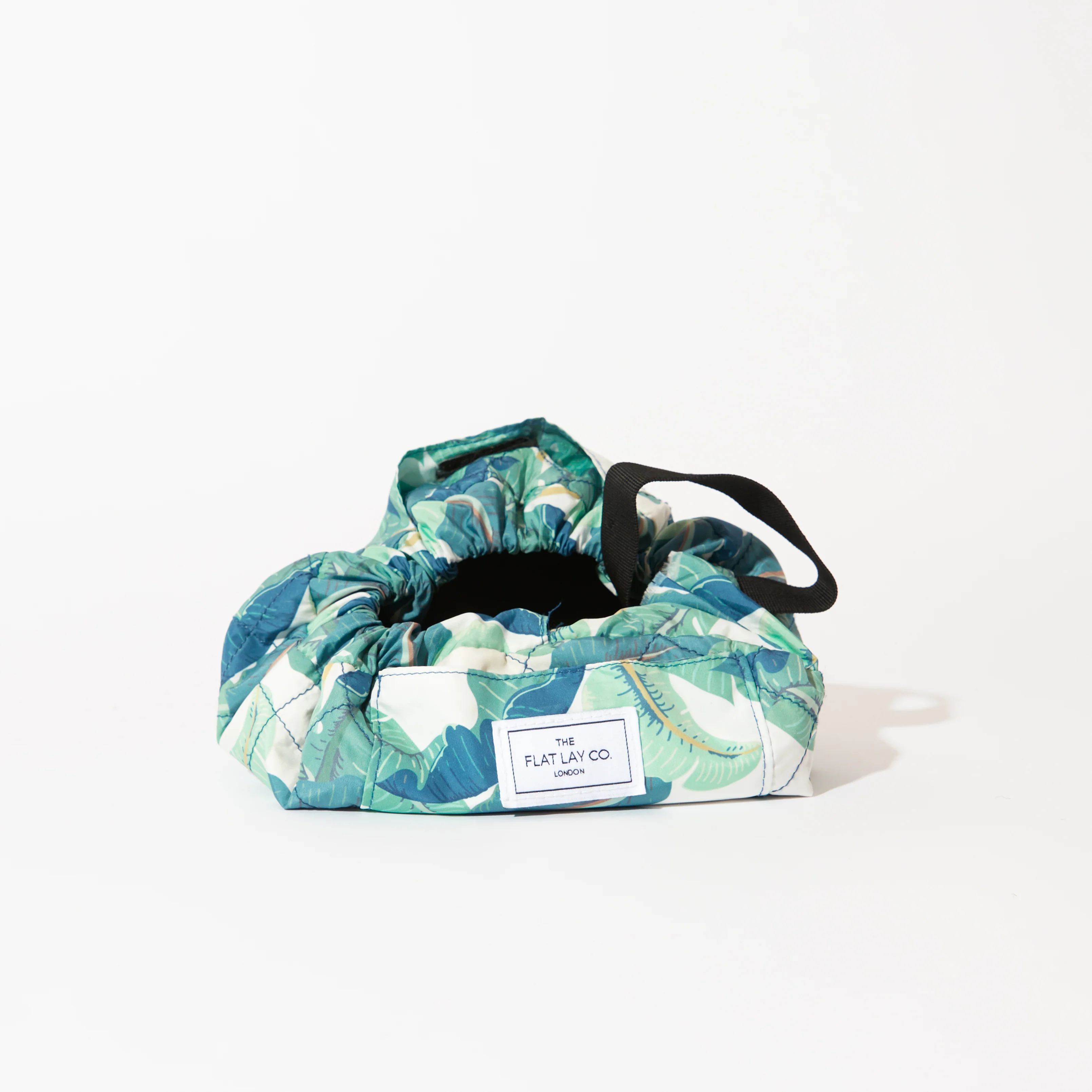 Mini Drawstring Flat Lay Makeup Bag - Tropical Leaves - Image 5