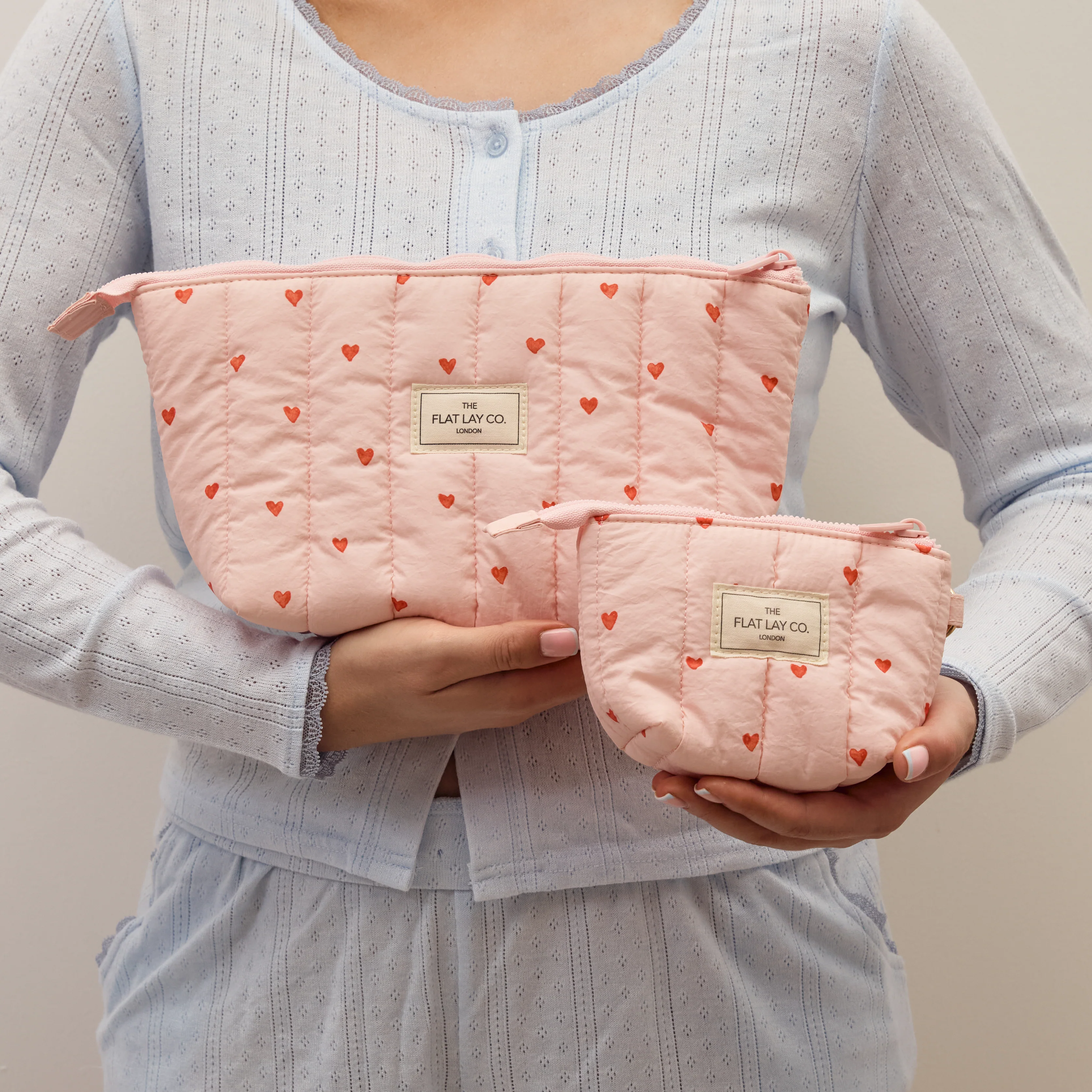 Mini Keyring Pouch - Sweet Pink Hearts - Image 8