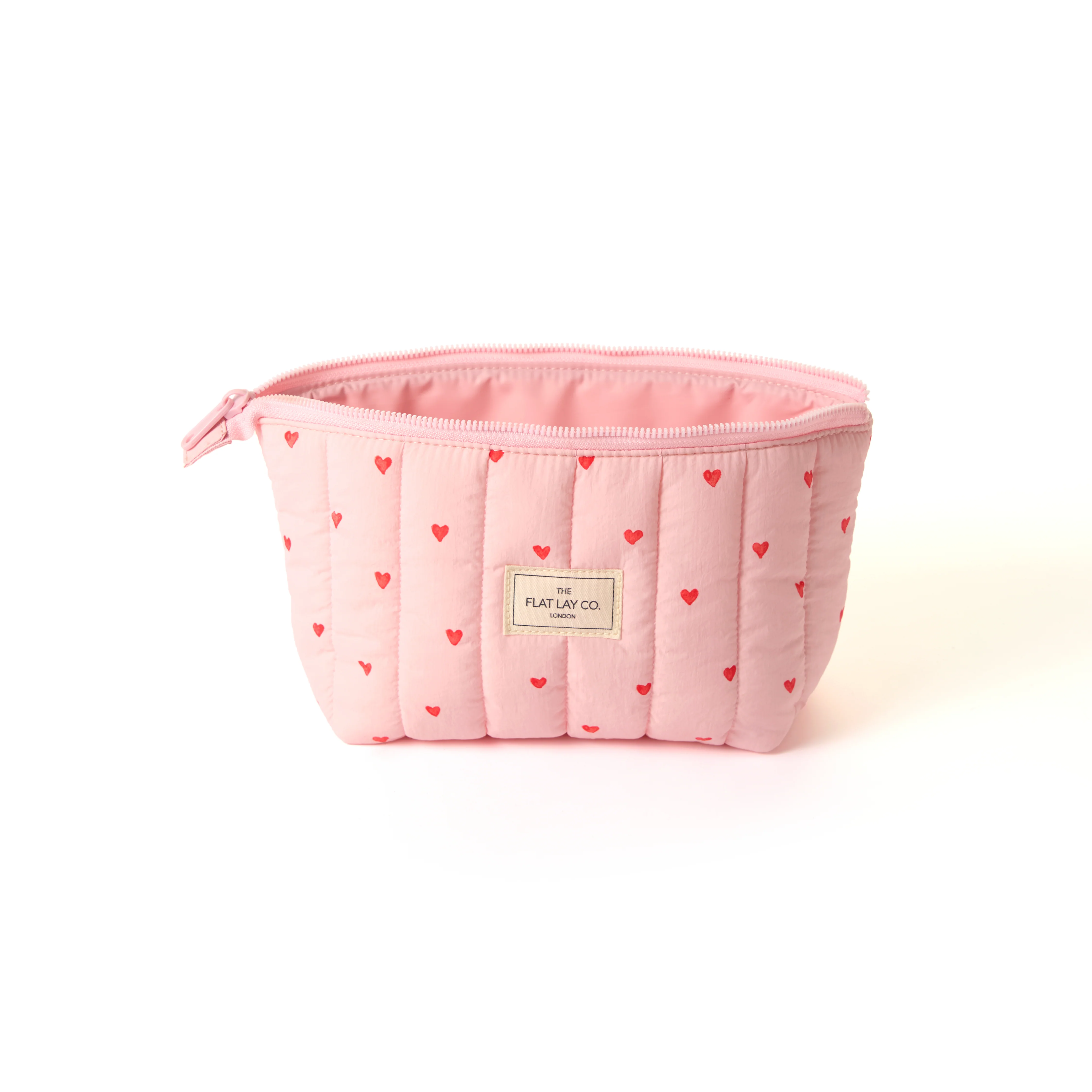 Padded Essential Makeup Pouch - Sweet Pink Hearts - Image 3
