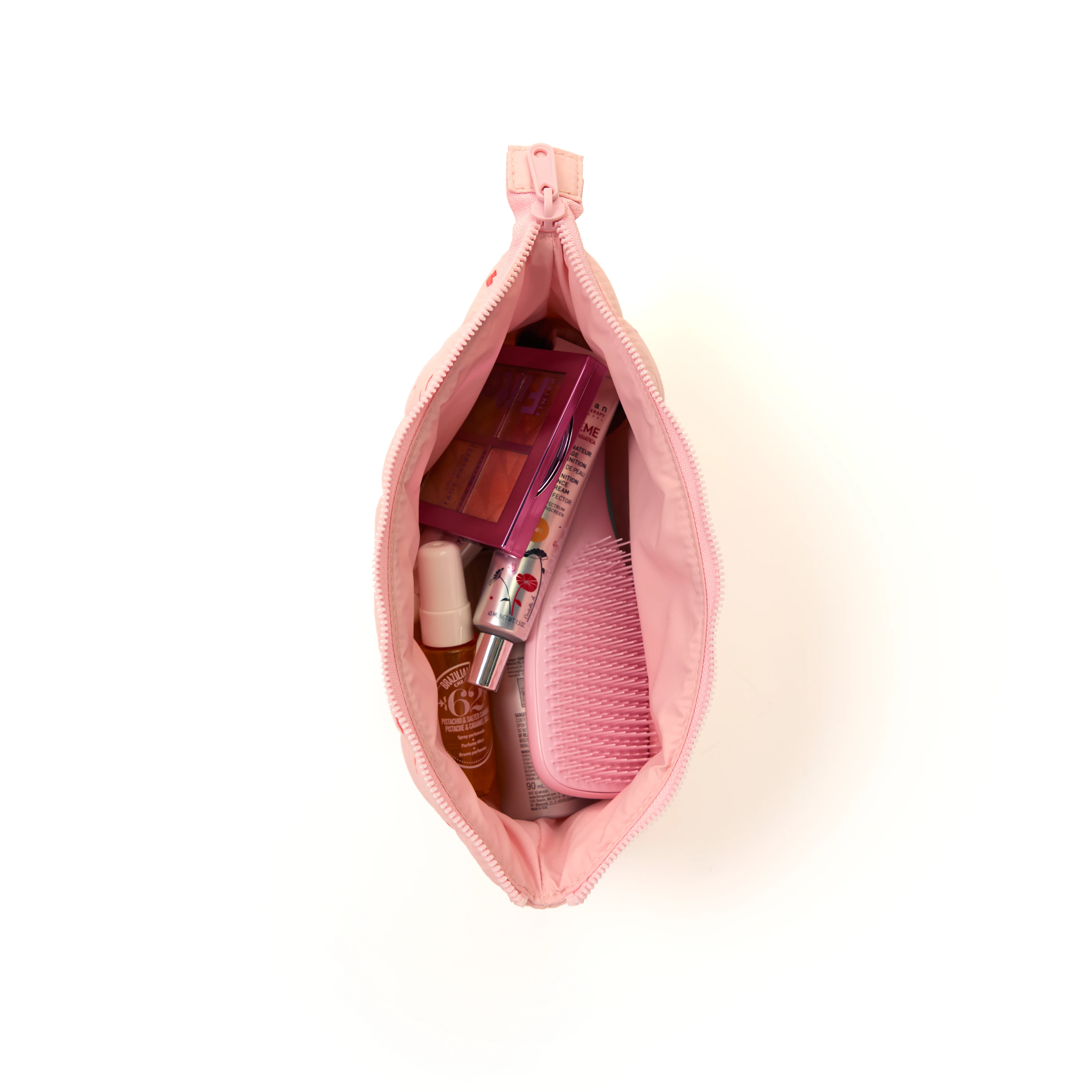 Padded Essential Makeup Pouch - Sweet Pink Hearts - Image 4