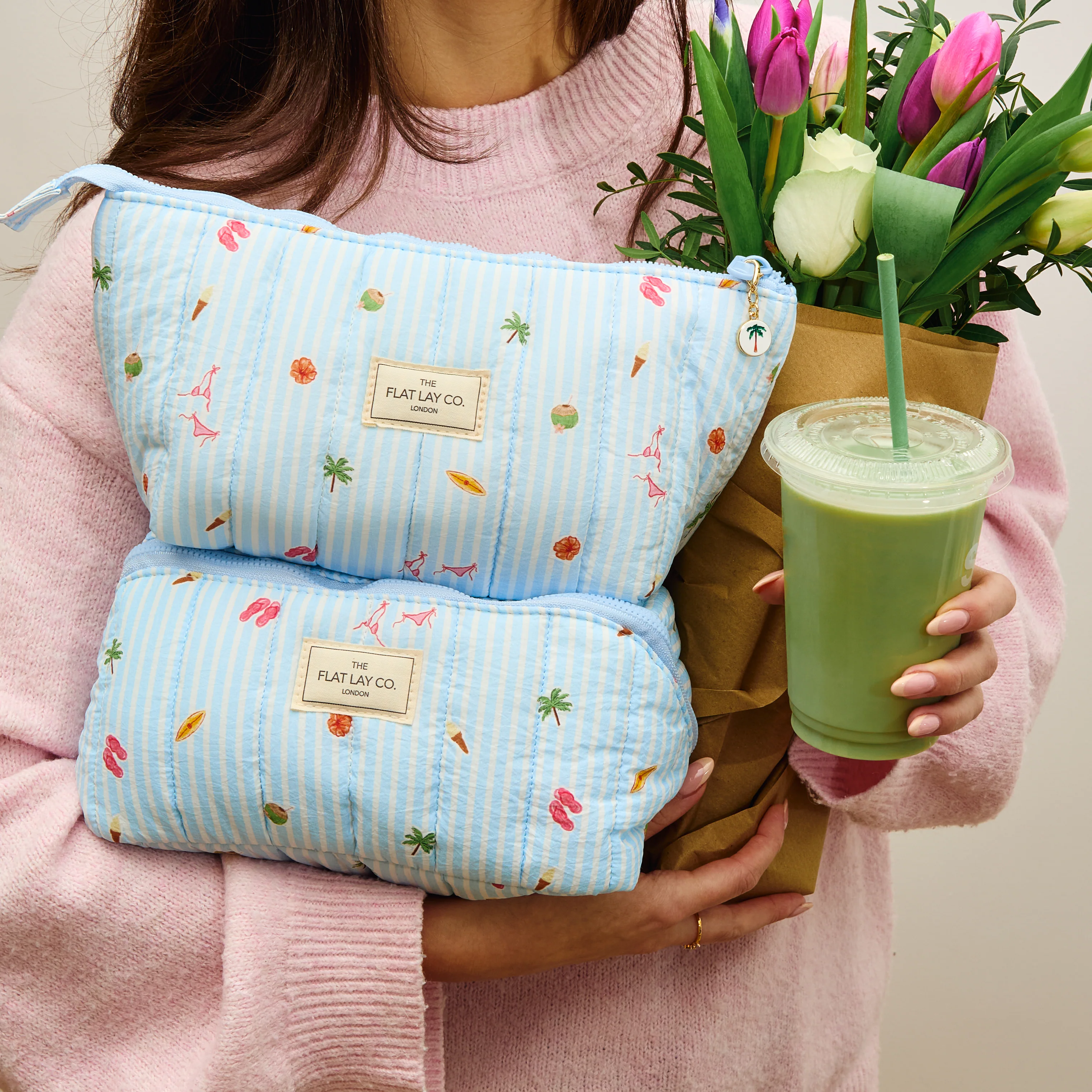 Padded Essential Makeup Pouch - Playa - Image 4