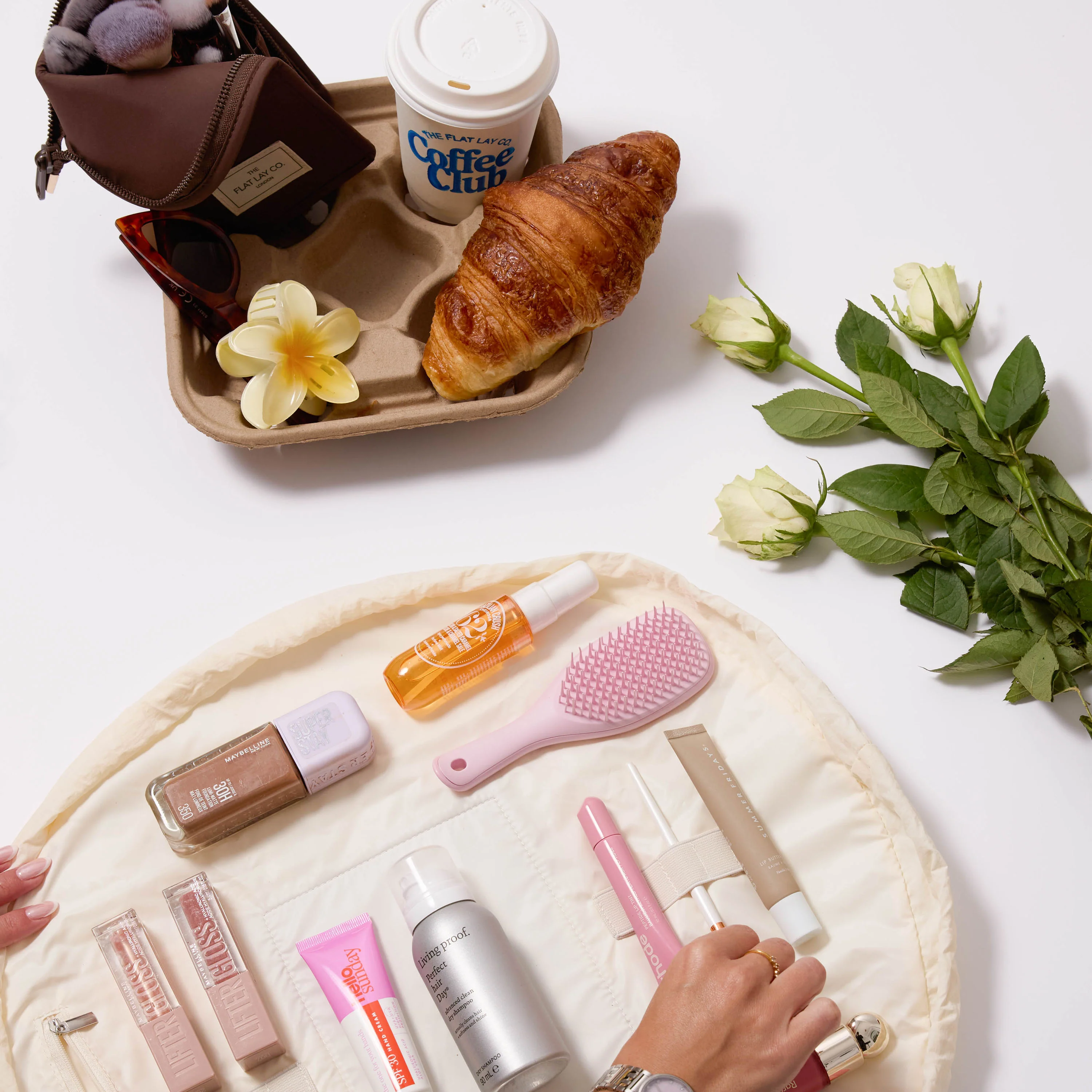 Parachute Drawstring Flat Lay Makeup Bag - Patisserie - Image 5
