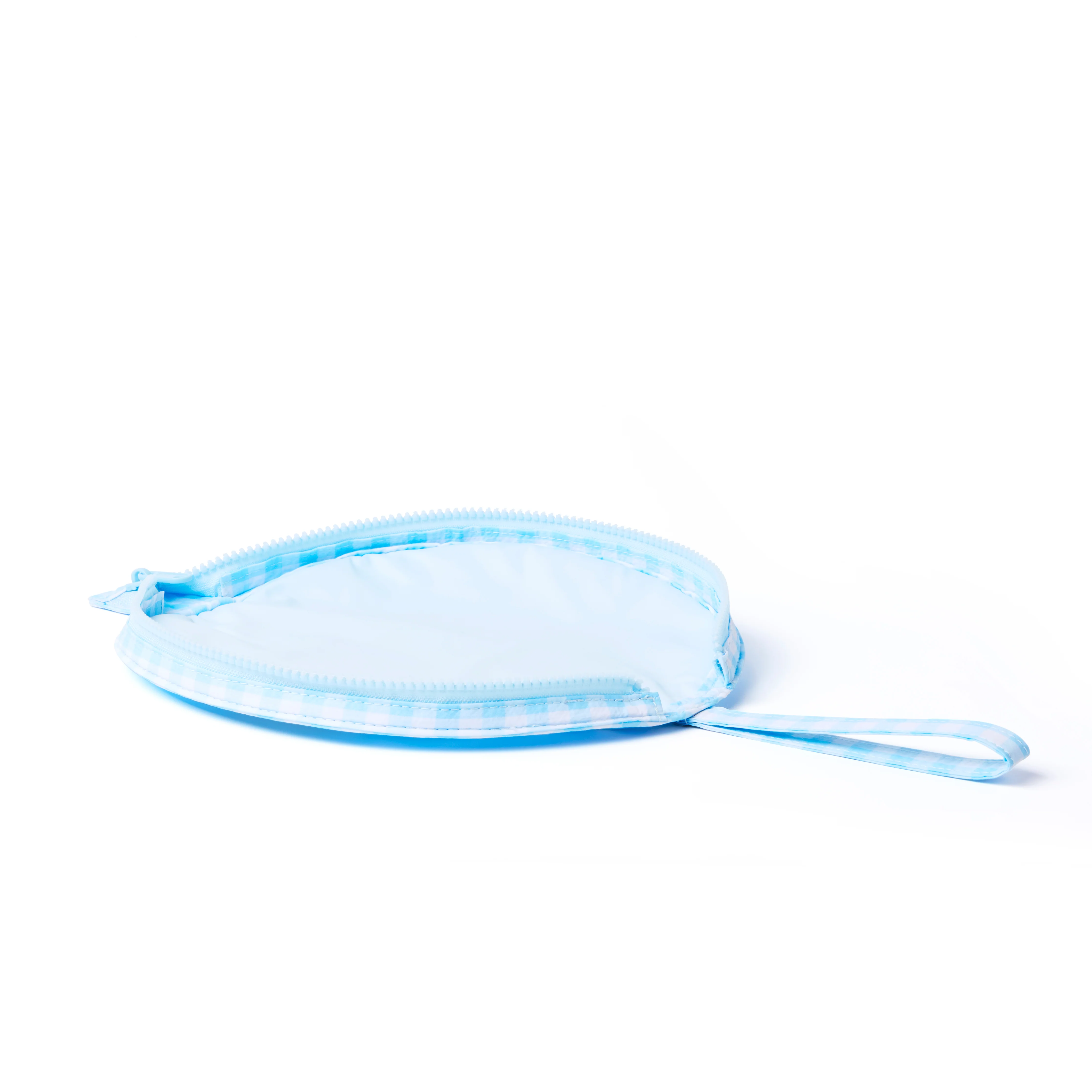 Parachute Lunar Flat Lay Makeup Pouch - Blue Gingham - Image 6