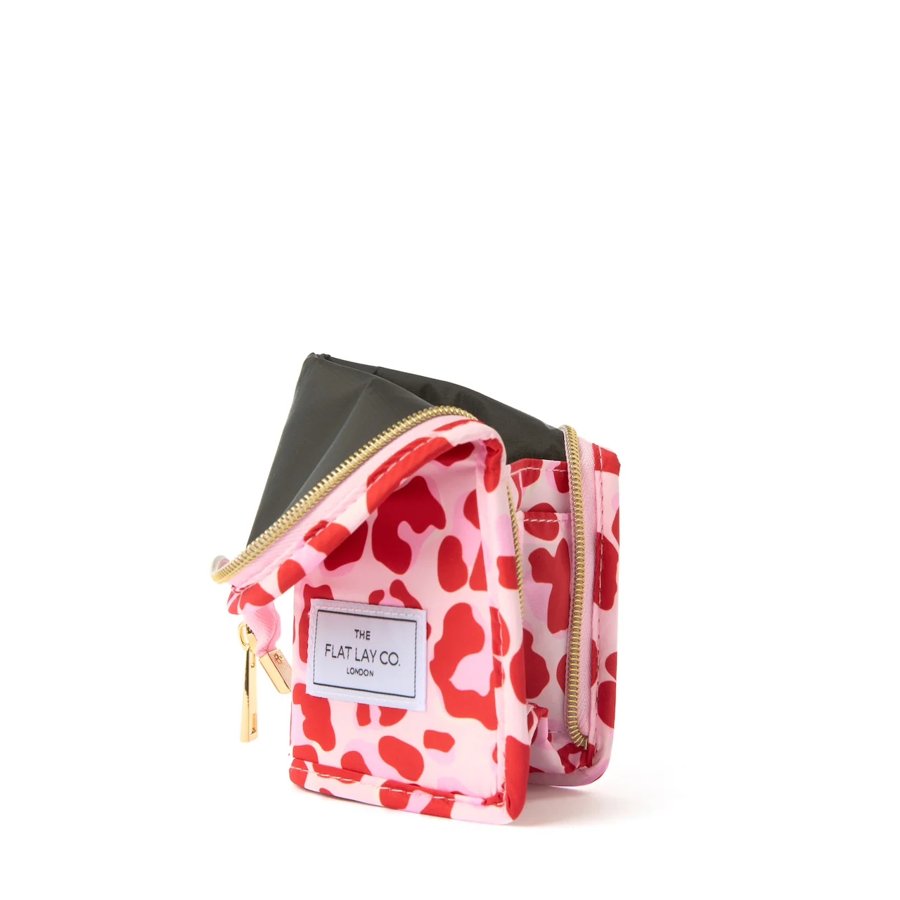 Standing Makeup Brush Case - Pink Leopard Print - Image 4