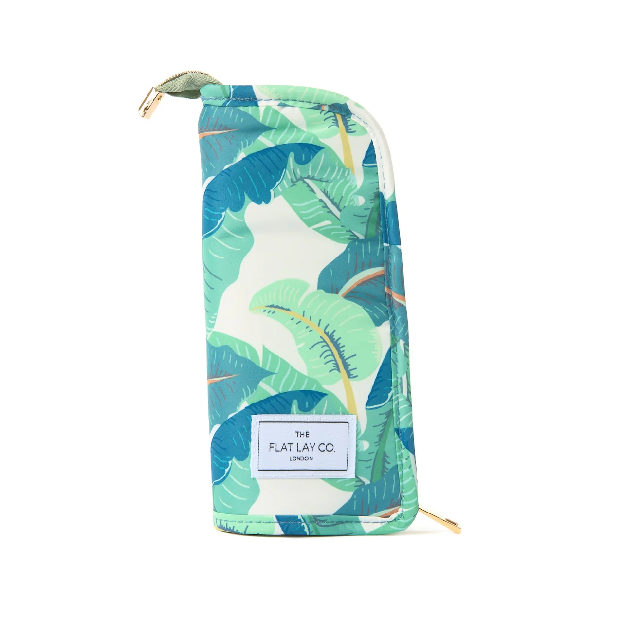 Standing Makeup Brush Case - Tropical Leaves - Image 3