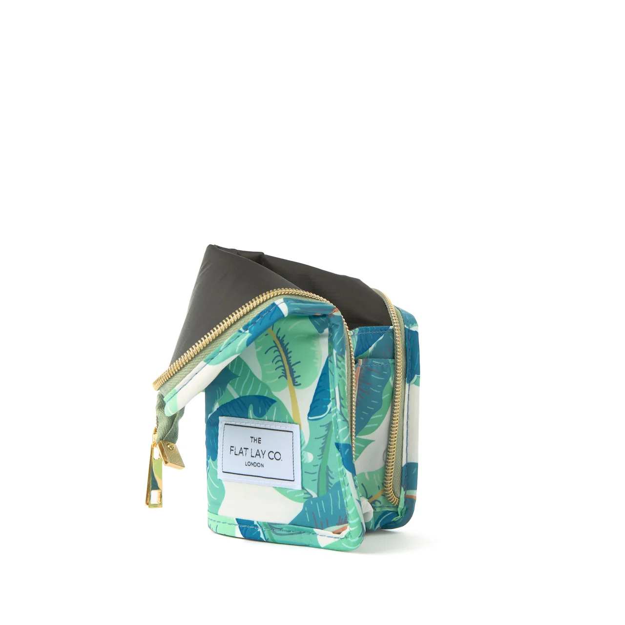 Standing Makeup Brush Case - Tropical Leaves - Image 4