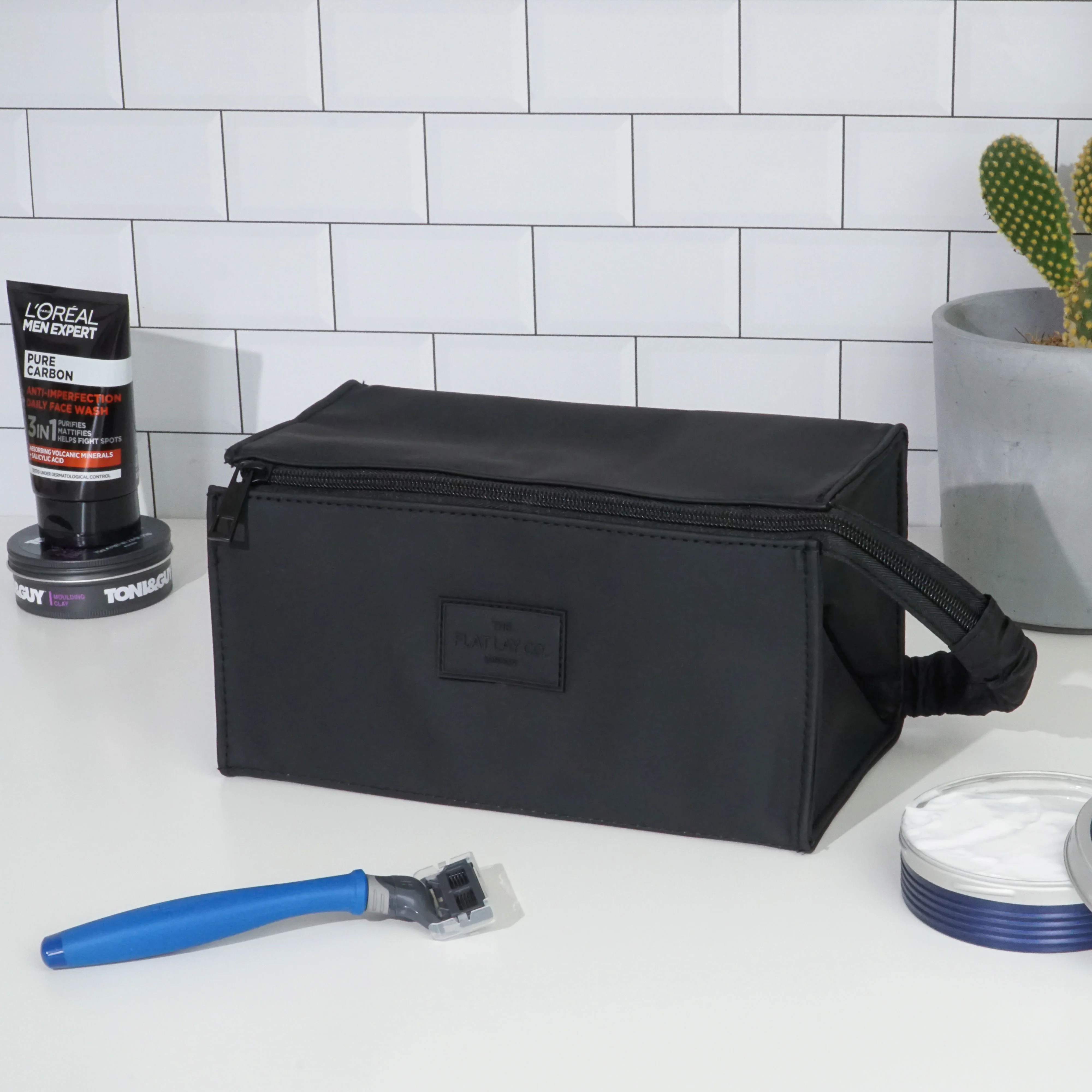 Unisex Flat Lay Box Bag - Black - Image 8