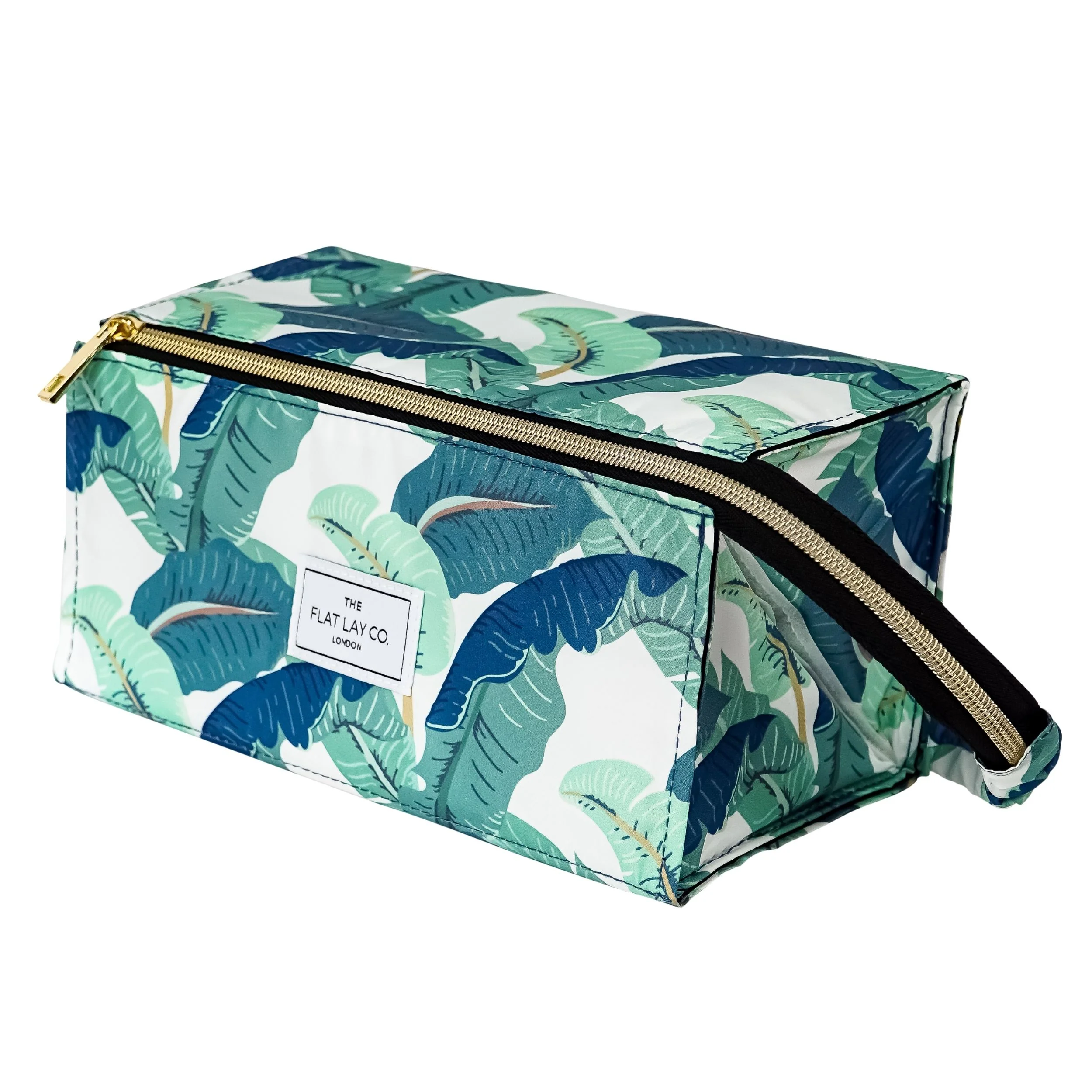 XXL Flat Lay Makeup Box Bag - Tropical Leaves - Image 3
